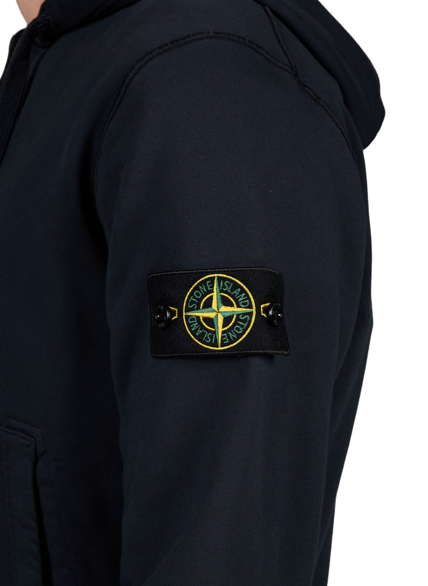 Ritssluiting hoodie STONE ISLAND Blauw