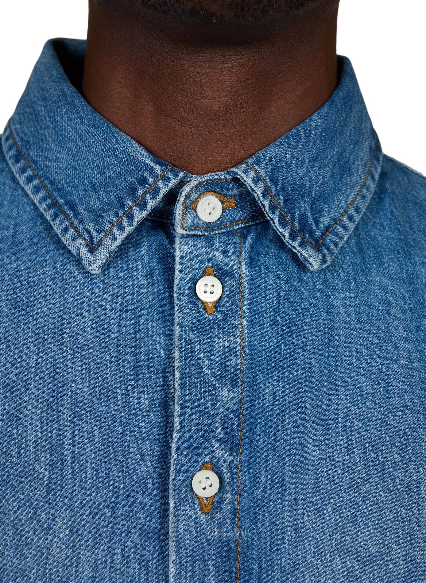 Ruime denim blouse van katoen. JACQUEMUS Blauw