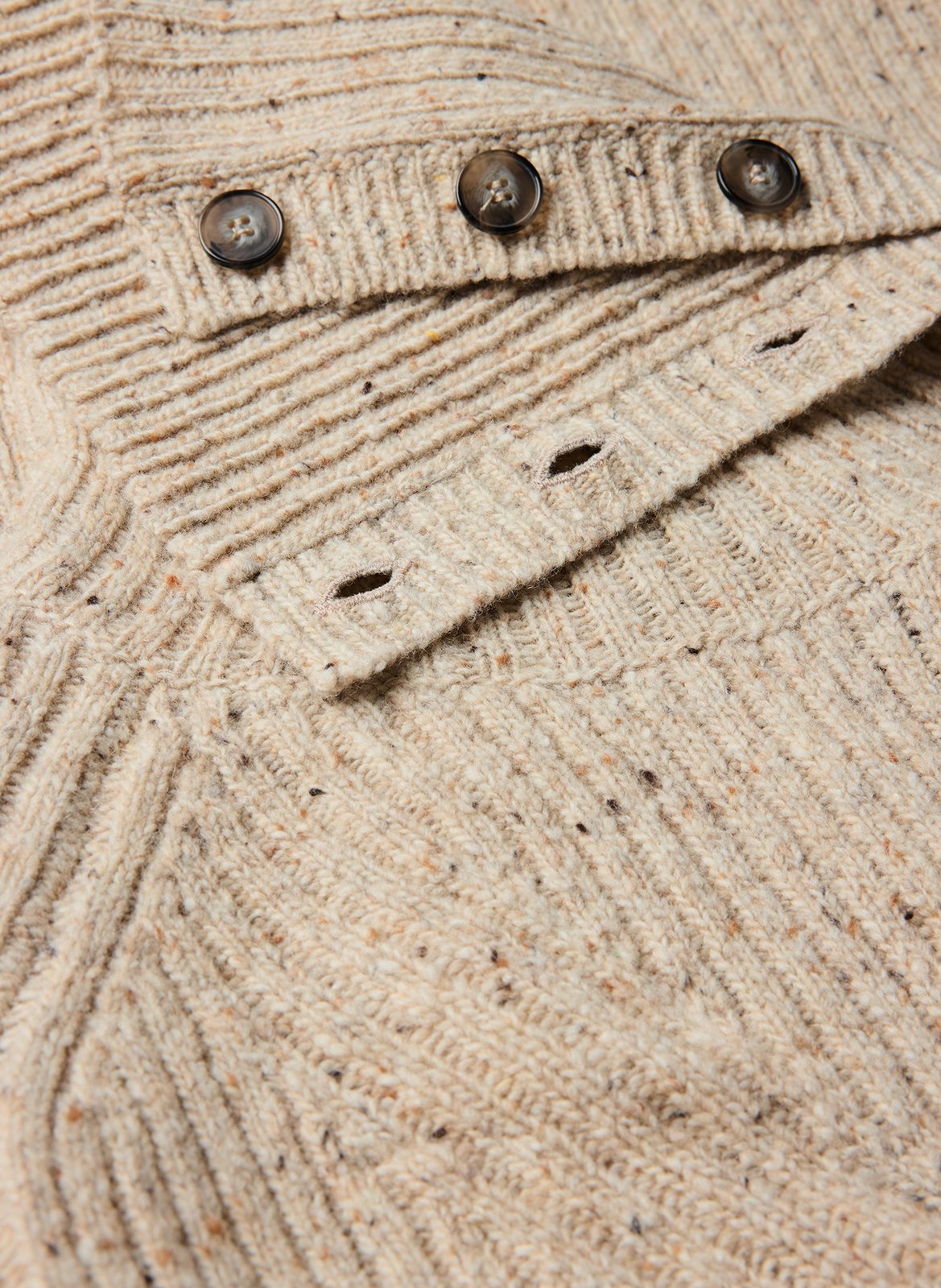 Pull droit col montant en laine joey SOEUR Beige