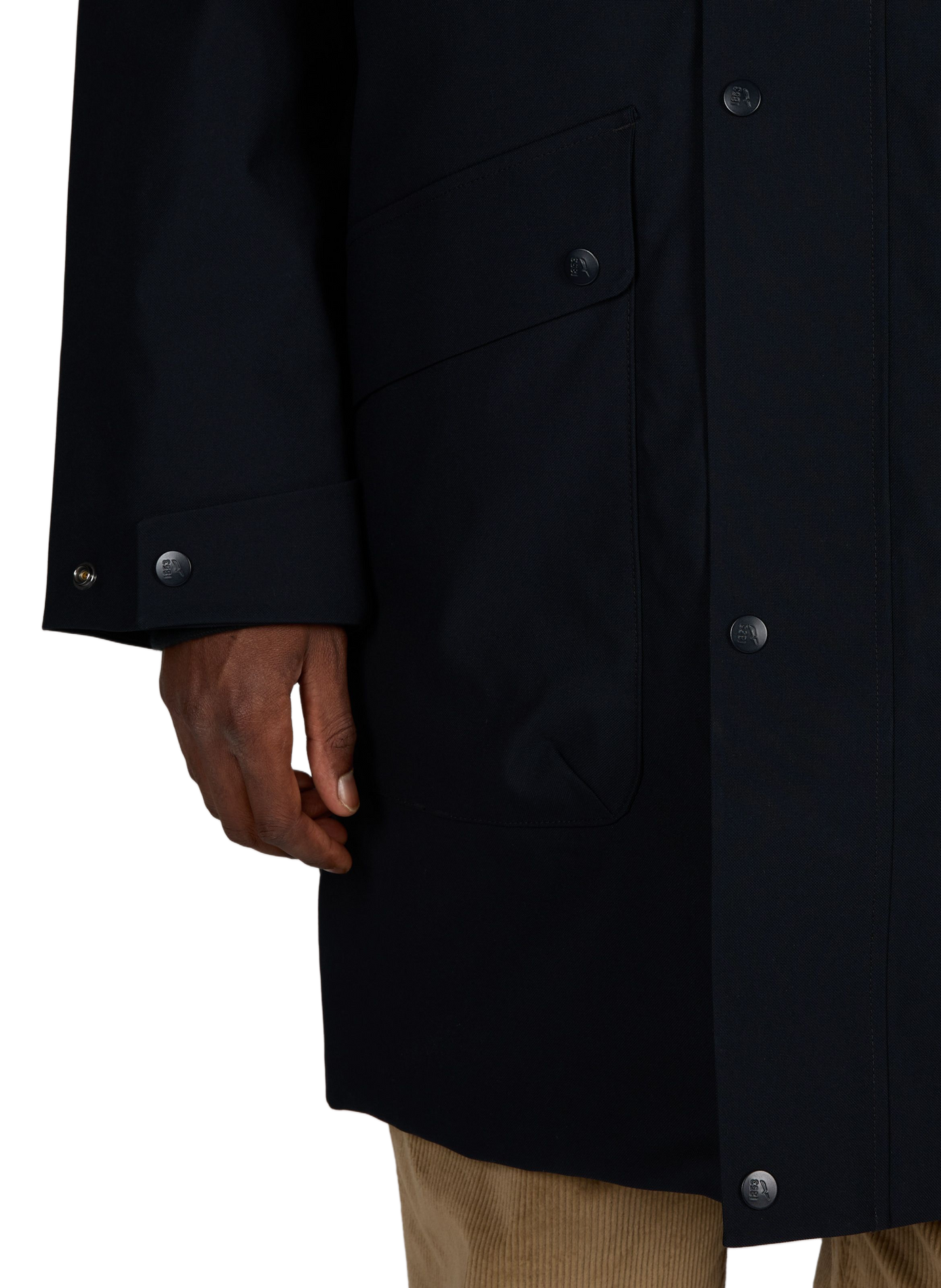 Parka droite à capuche AIGLE Noir