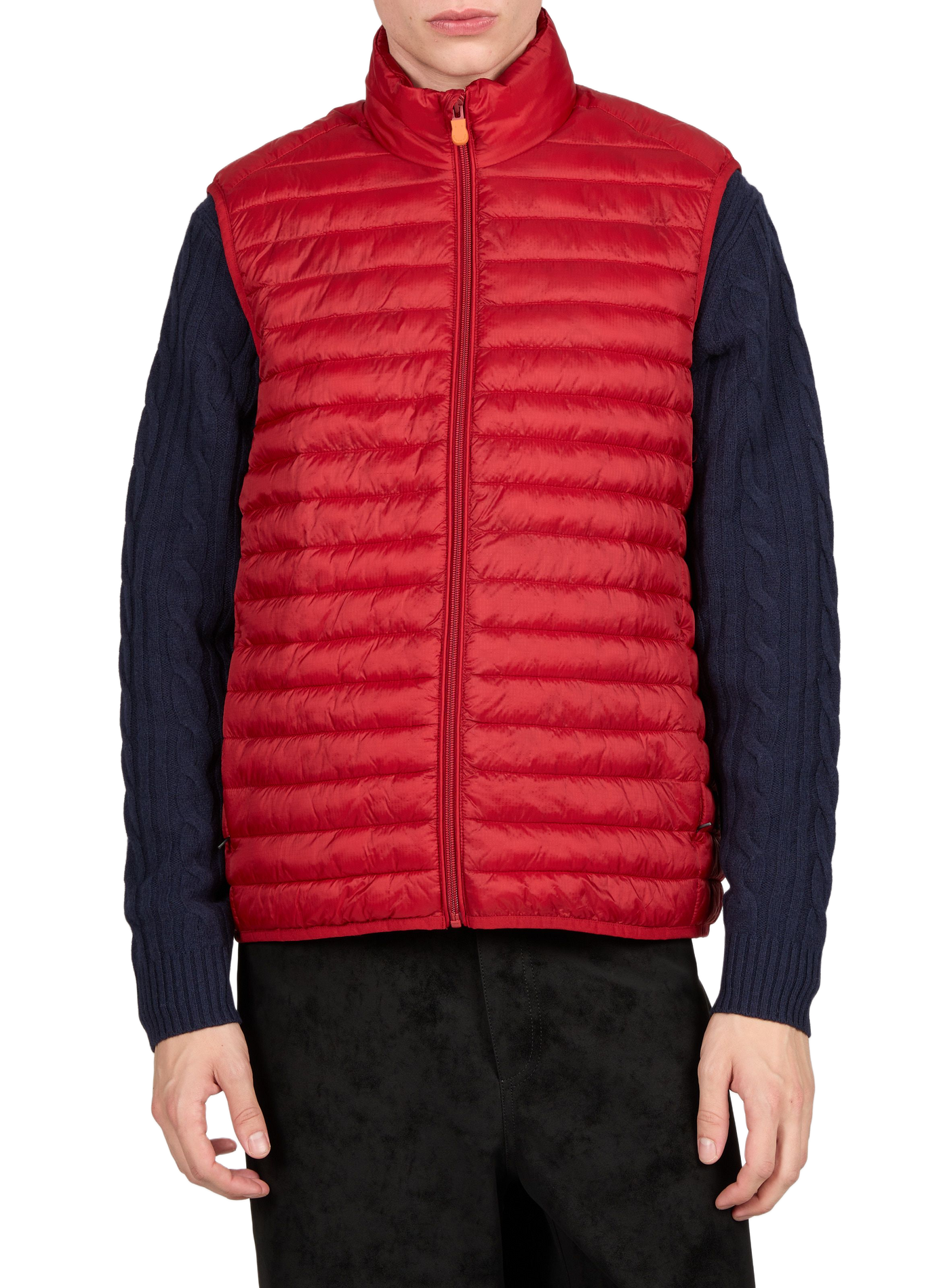 Vince straight puffer jacket with stand-up collar SAVE THE DUCK Red