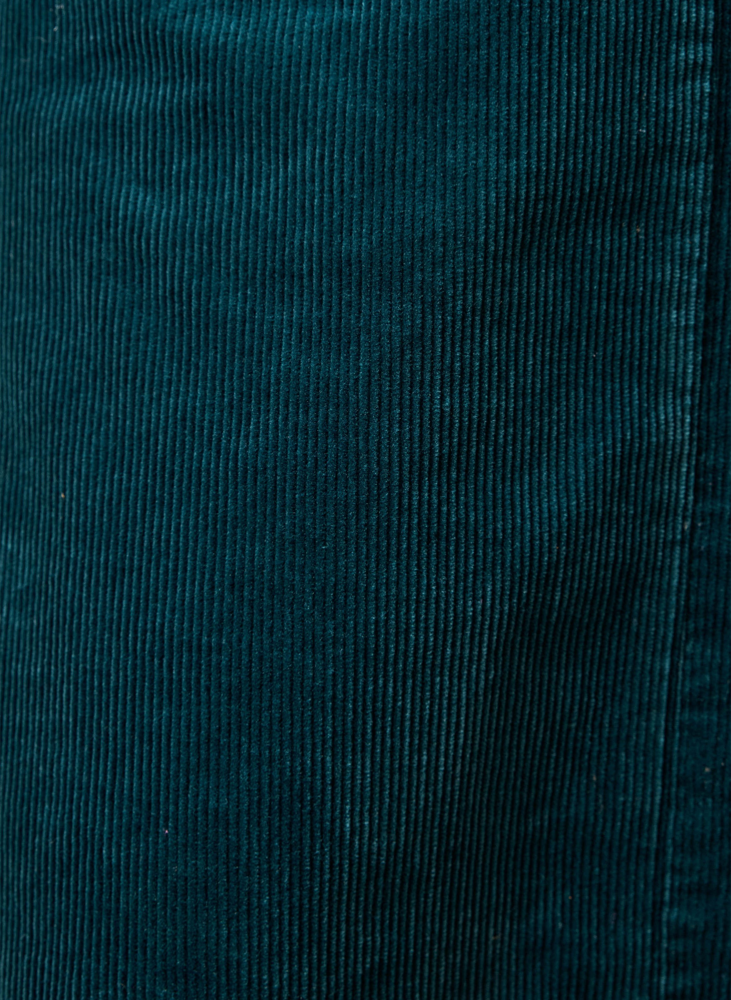 Korte jurk met V-hals van geribde katoenmix LA FEE MARABOUTEE Blauw