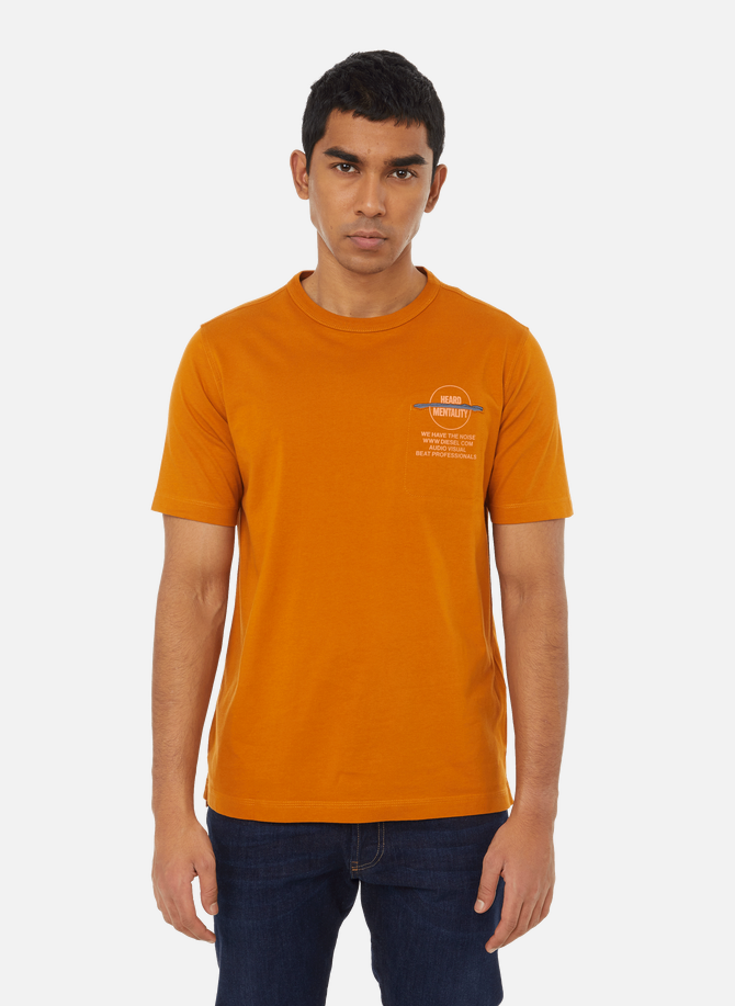 DIESEL Baumwoll-T-Shirt mit Taschen
