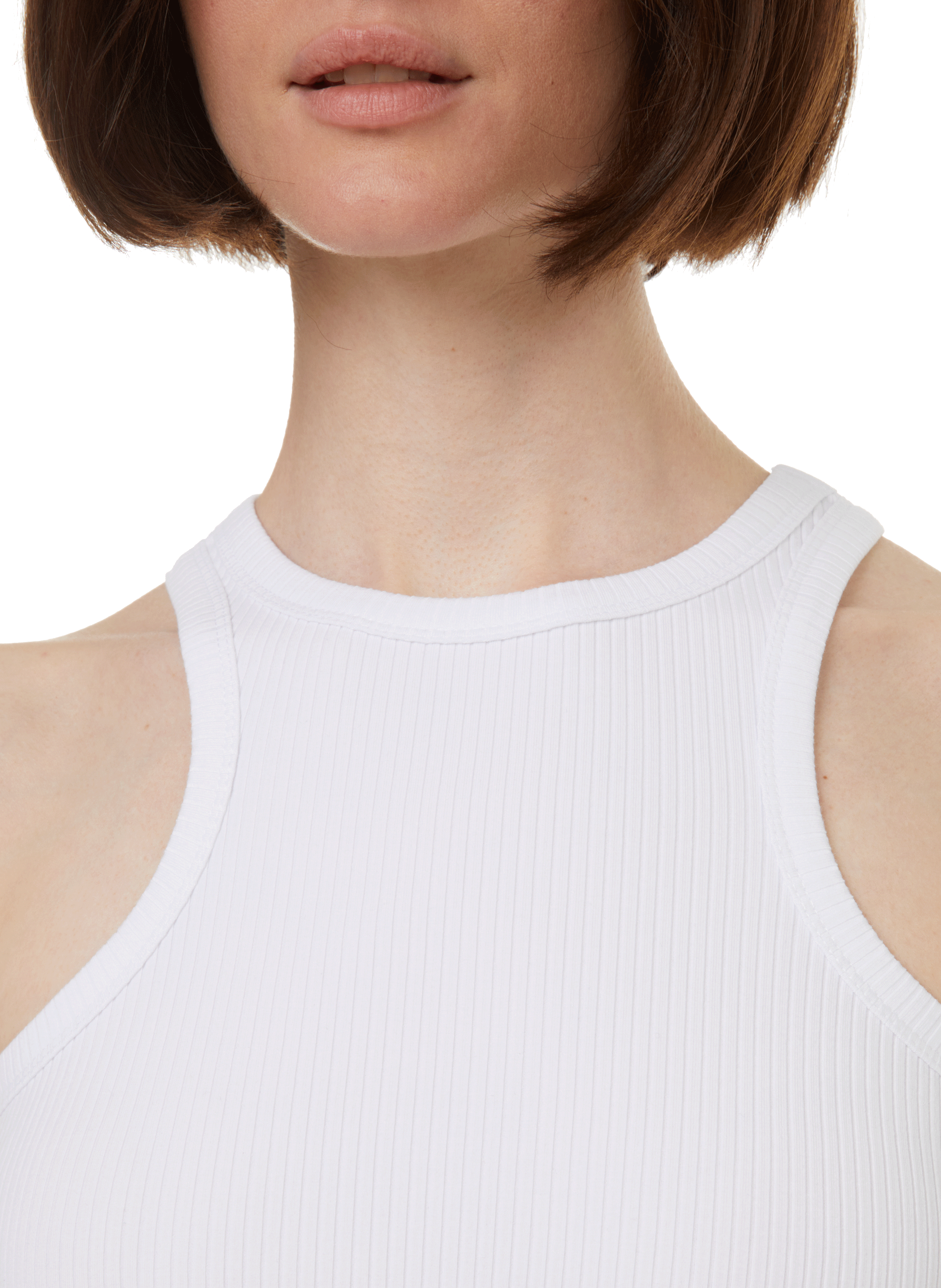Ribbed top SAMSOE SAMSOE White