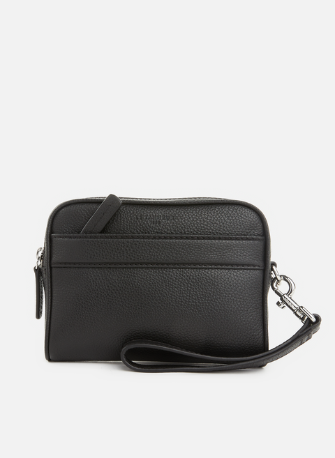 Charles Black leather clutchLE TANNEUR 