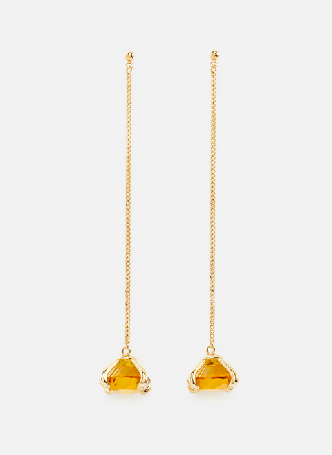 XL Stones Earrings Gold HUGO KREIT 