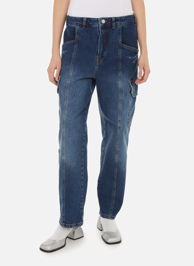 BAUM UND PFERDGARTEN wide-leg cotton cargo jeans