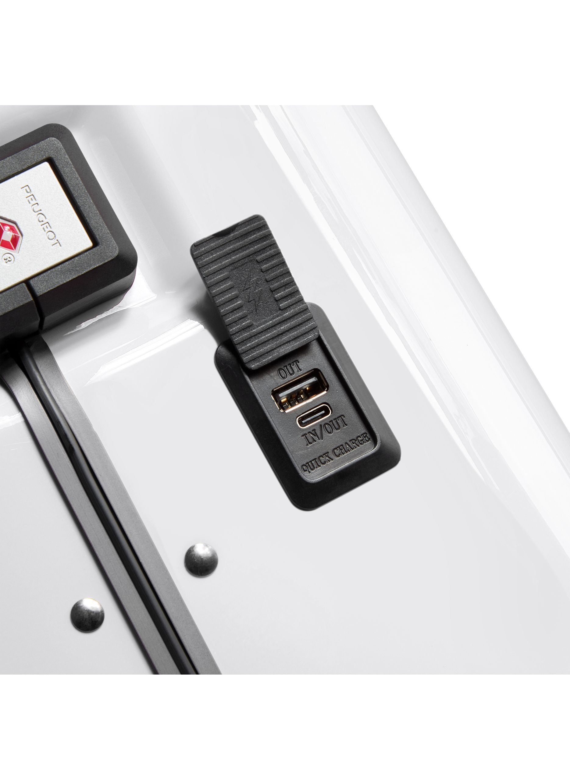 Valise cabine rigide taille s - peugeot voyages PEUGEOT VOYAGES Blanc