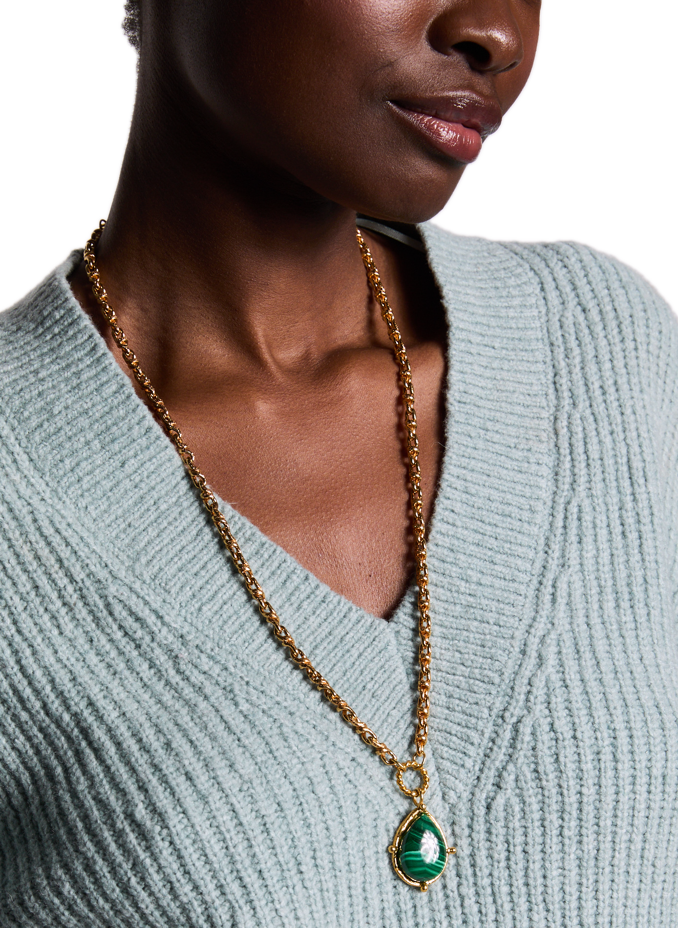 Collier Drop SYLVIA TOLEDANO Vert