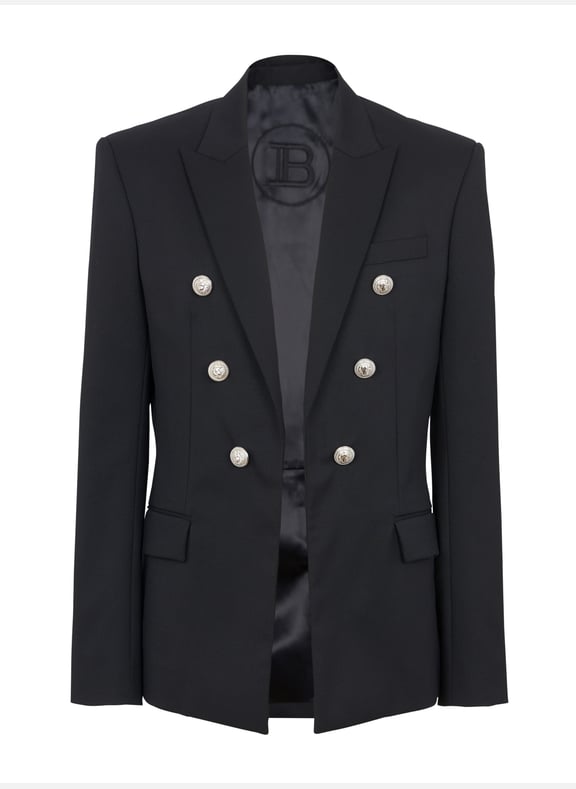 Veste 6boutons en laine Noir by BALMAIN BALMAIN Veste 6boutons en laine Noir