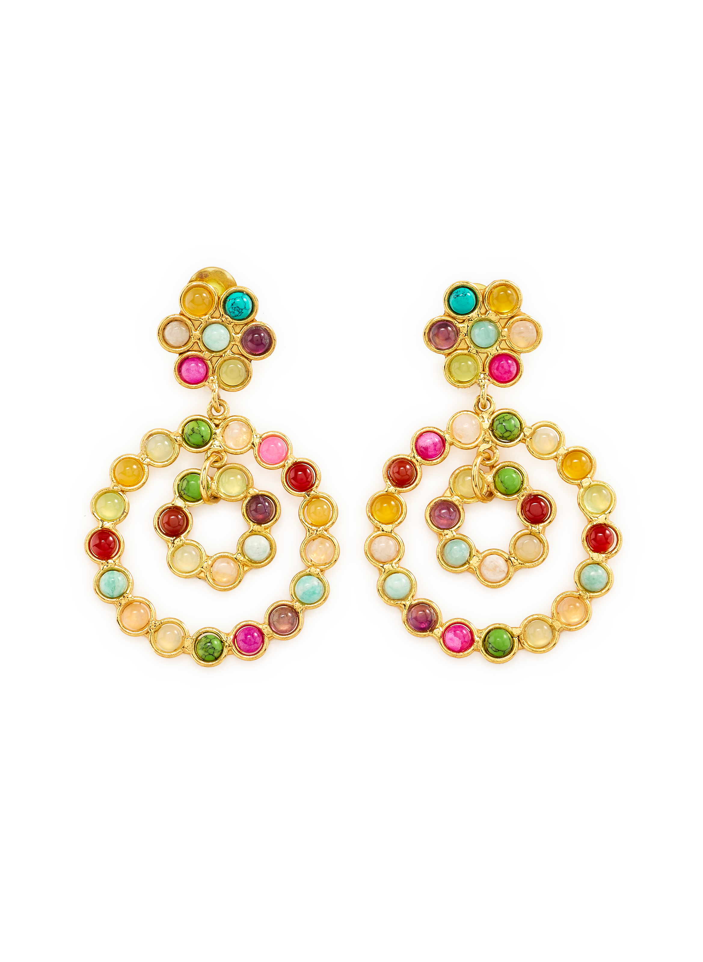 SYLVIA TOLEDANO Earrings with set gemstones Multicolour