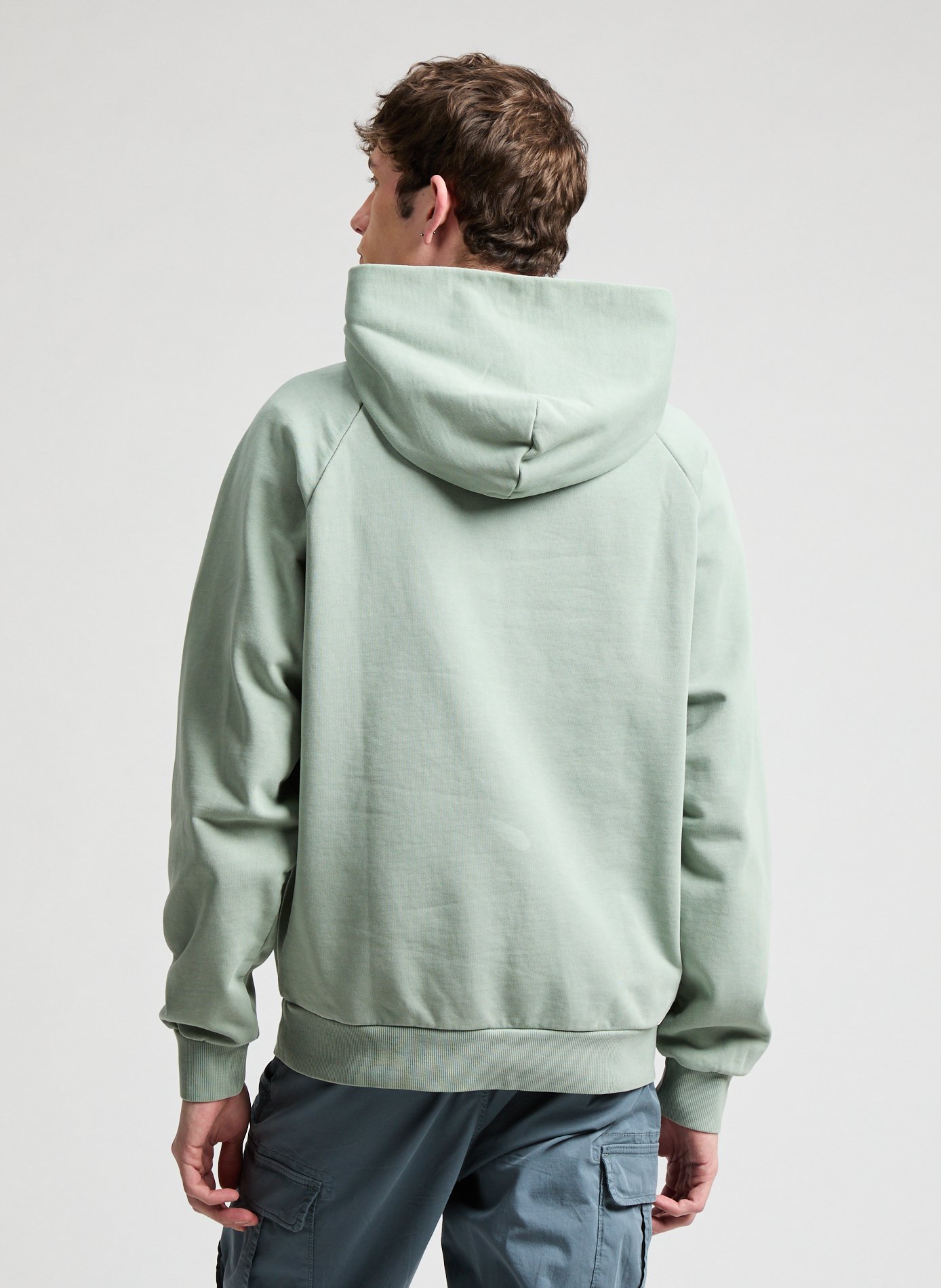 Straight printed cotton sweatshirt NAPAPIJRI Green