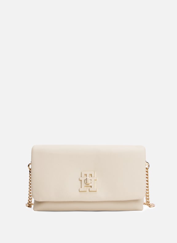 Sac à bandoulière à rabat Beige by TOMMY HILFIGER TOMMY HILFIGER Sac à bandoulière à rabat Beige
