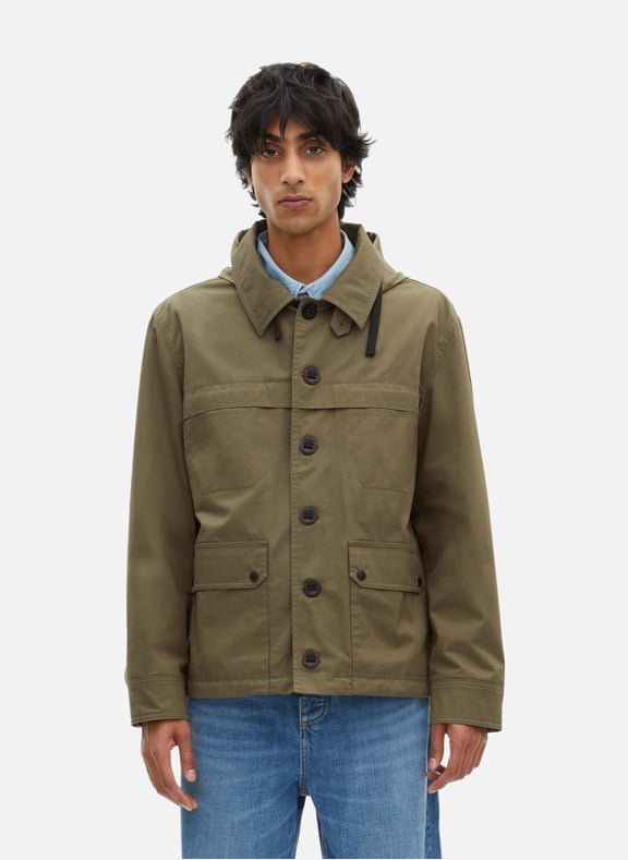 Parka courte à capuche Vert by THE KOOPLES THE KOOPLES Parka courte à capuche Vert