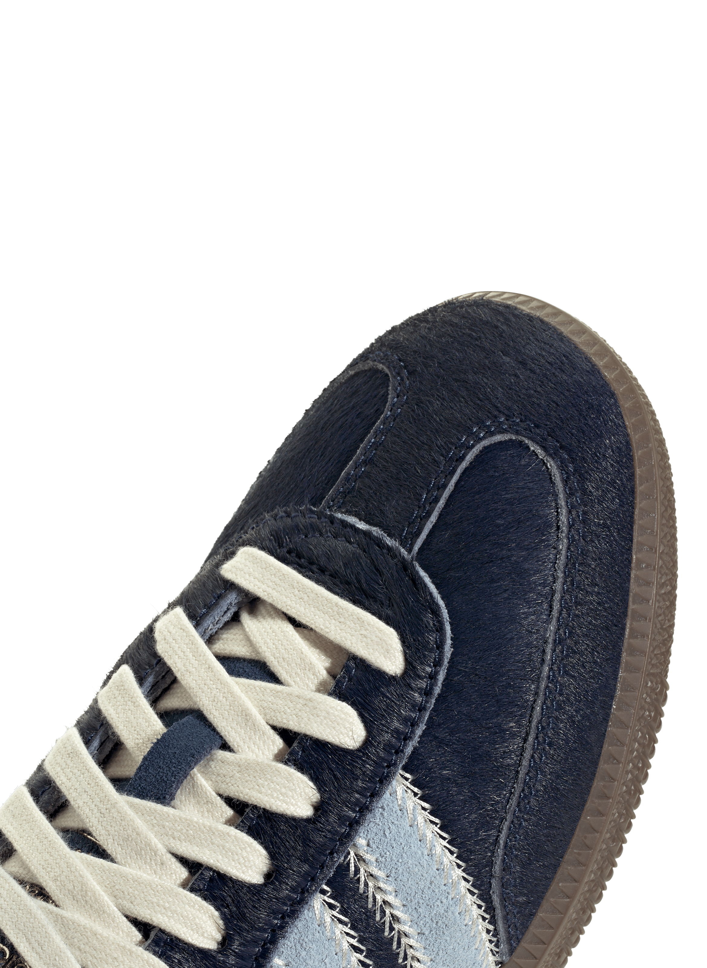 Samba leather sneakers ADIDAS Blue