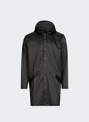 Imperméable long à capuche Long Jacket W3 Black grain