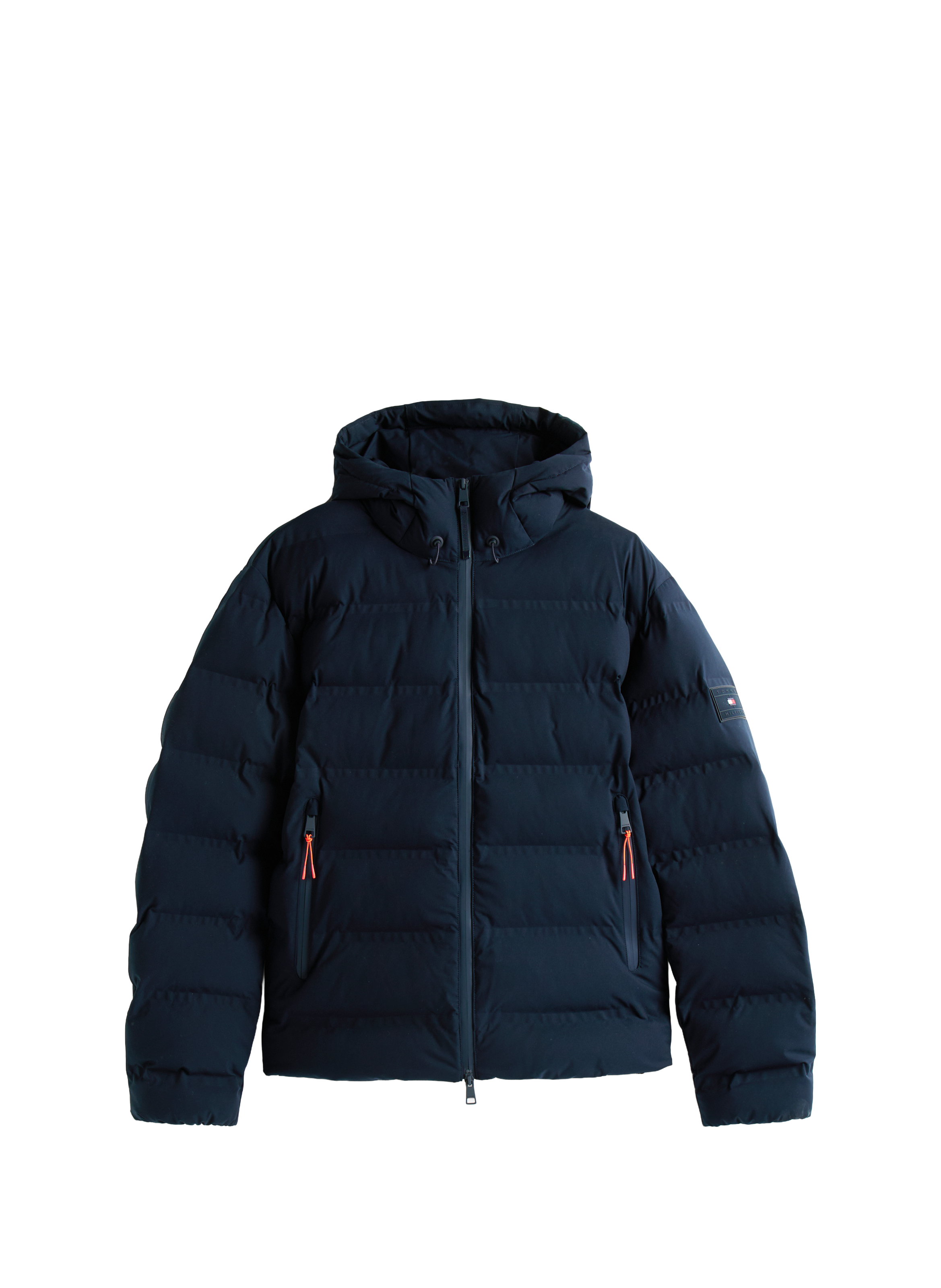 Quilted hooded parka TOMMY HILFIGER Blue