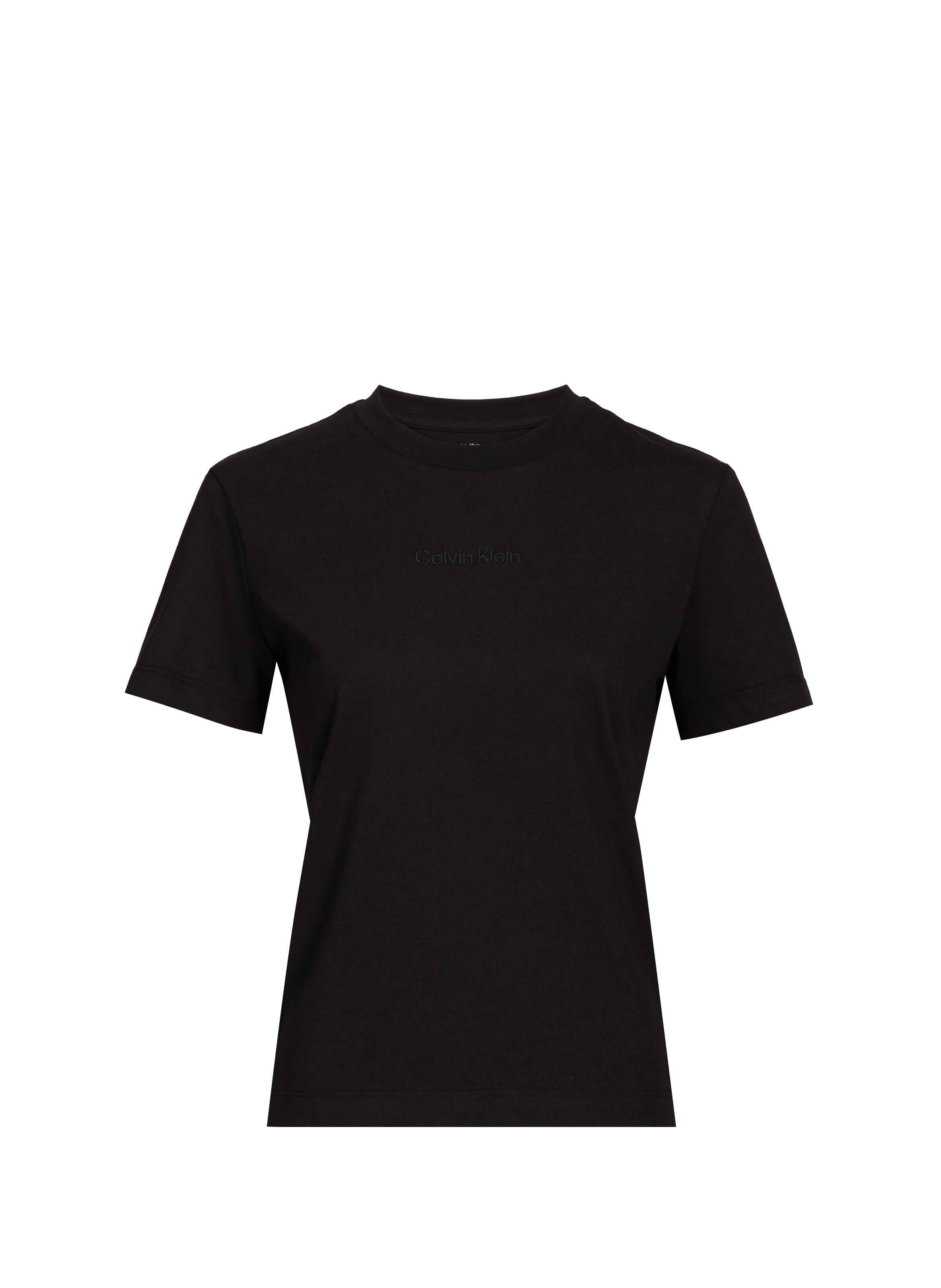 CALVIN KLEIN T-shirt col rond en coton Noir