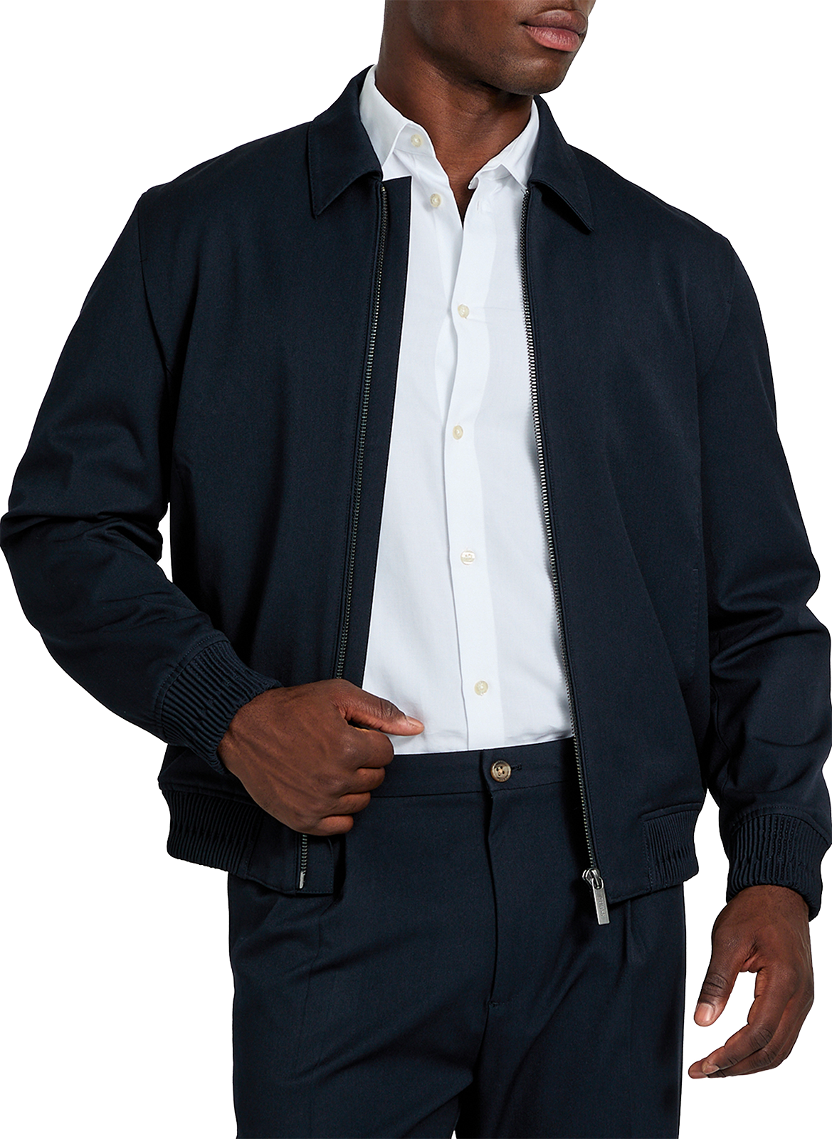 Veste unie à col classique GUESS Bleu