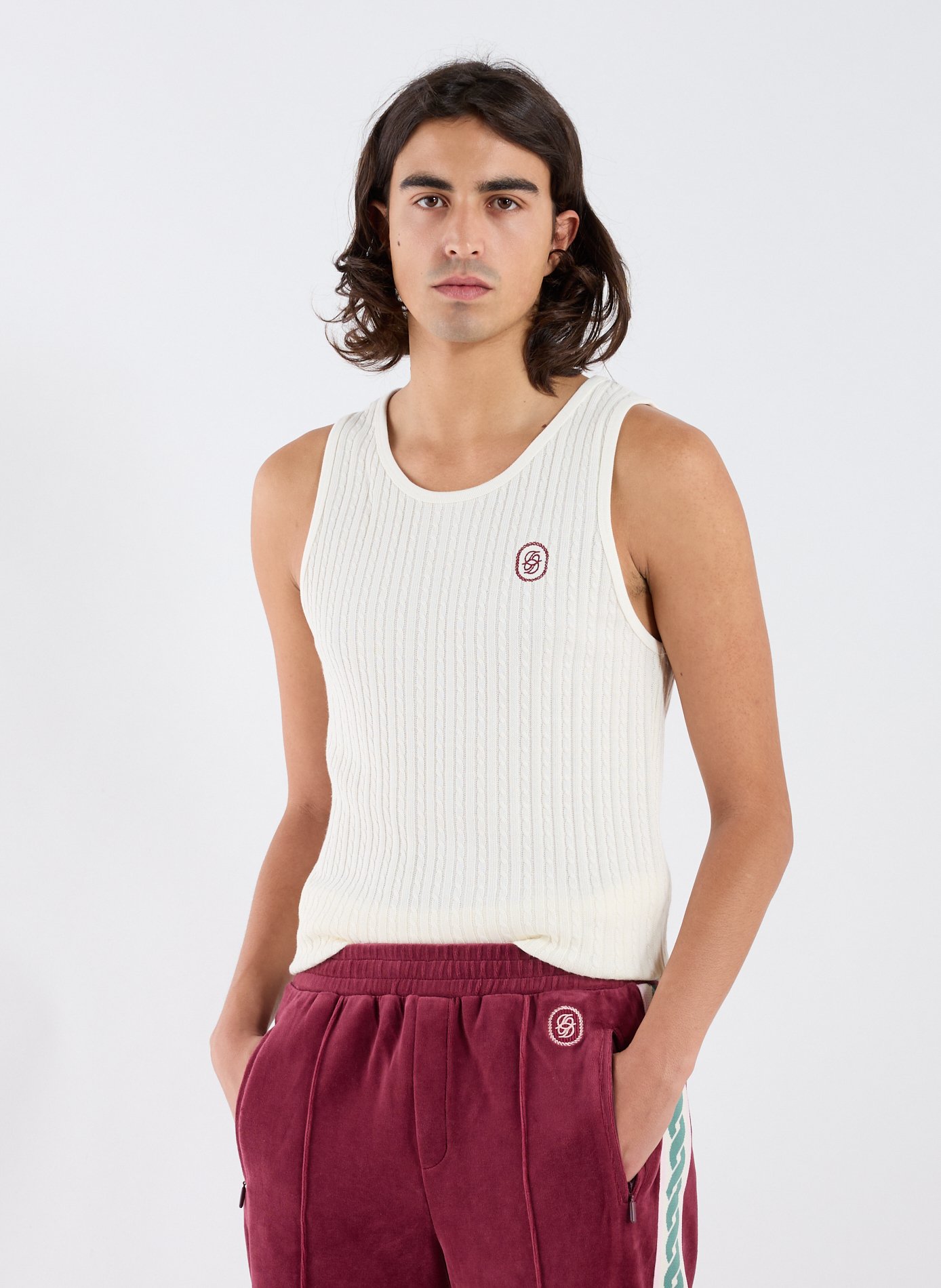 The cotton tank top DROLE DE MONSIEUR