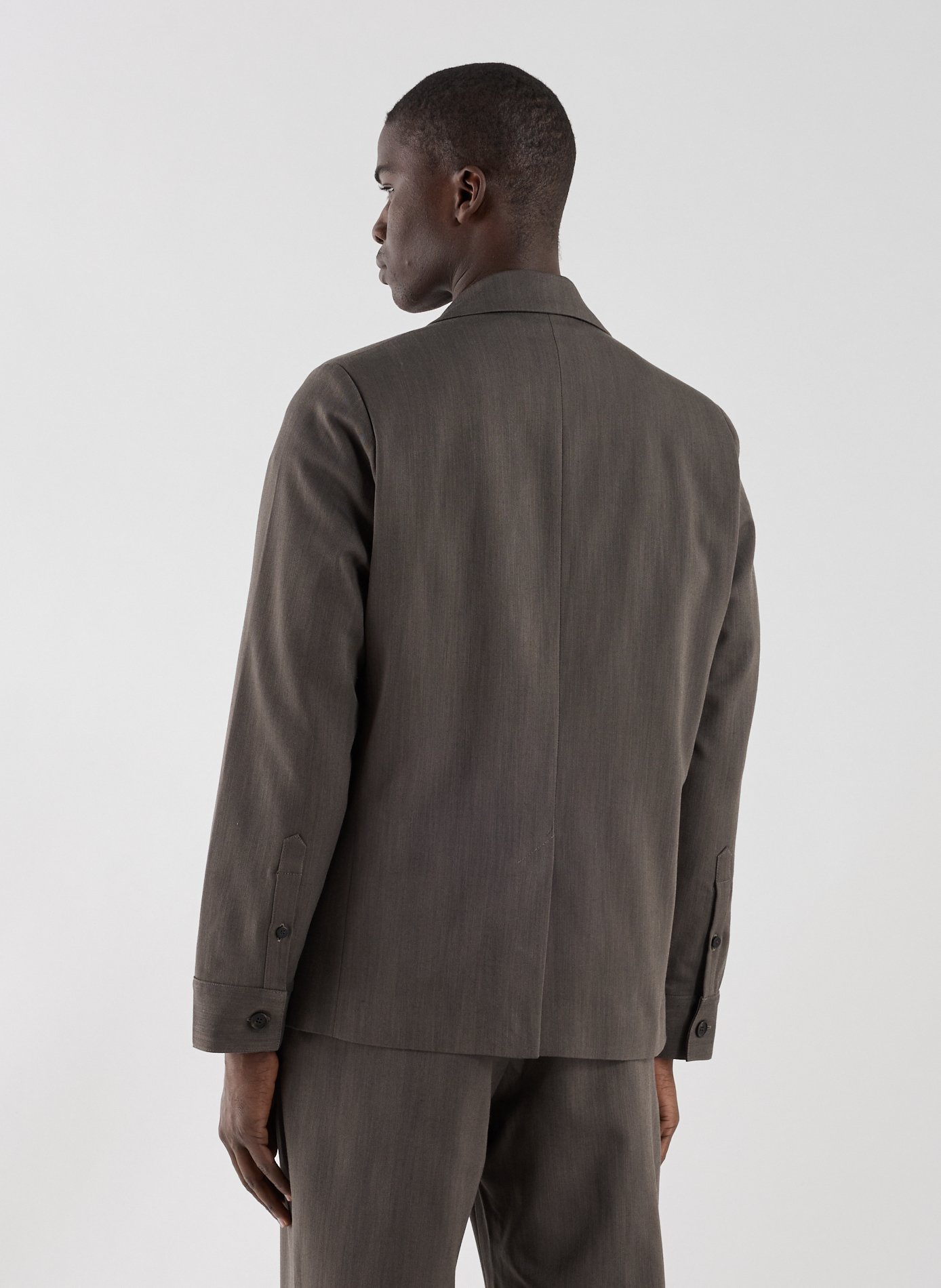 Straight blazer with tailored collar WON HUNDRED Grey