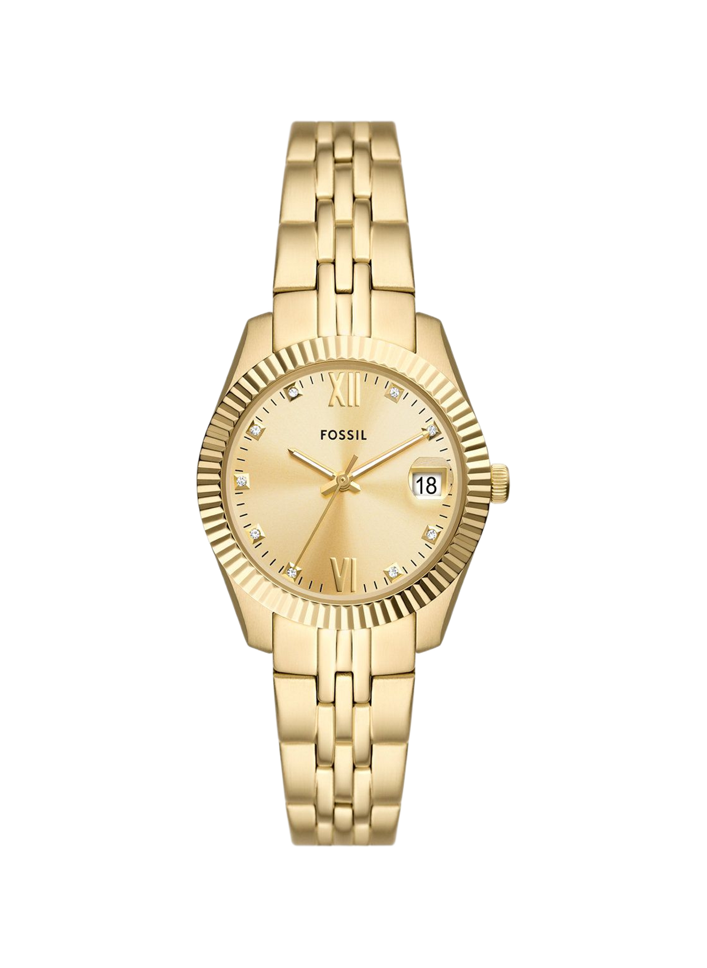 Montre quartz en acier FOSSIL Doré