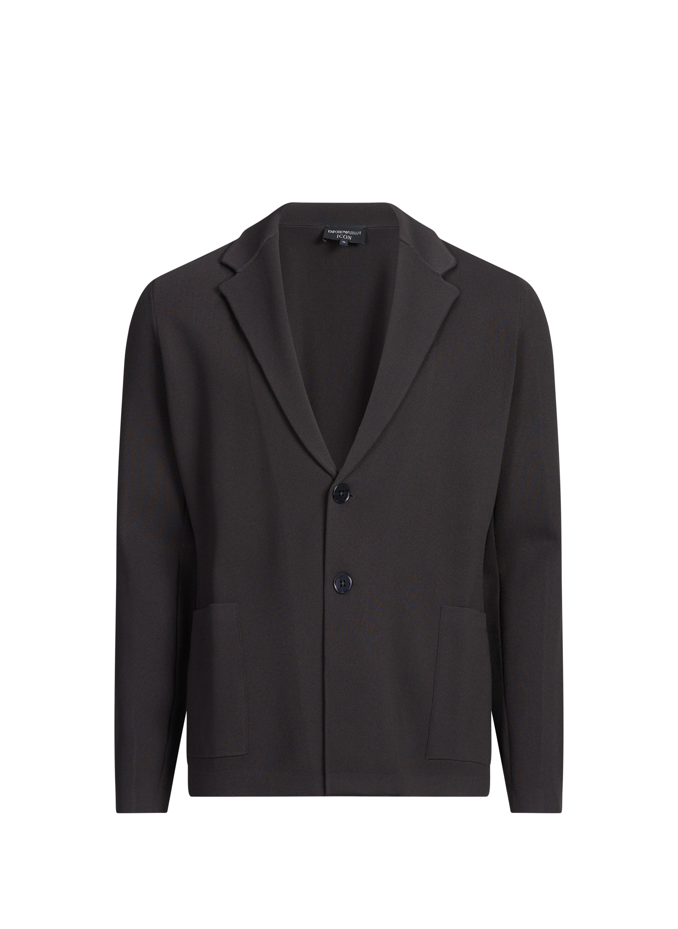 Veste unie à col tailleur EMPORIO ARMANI Gris