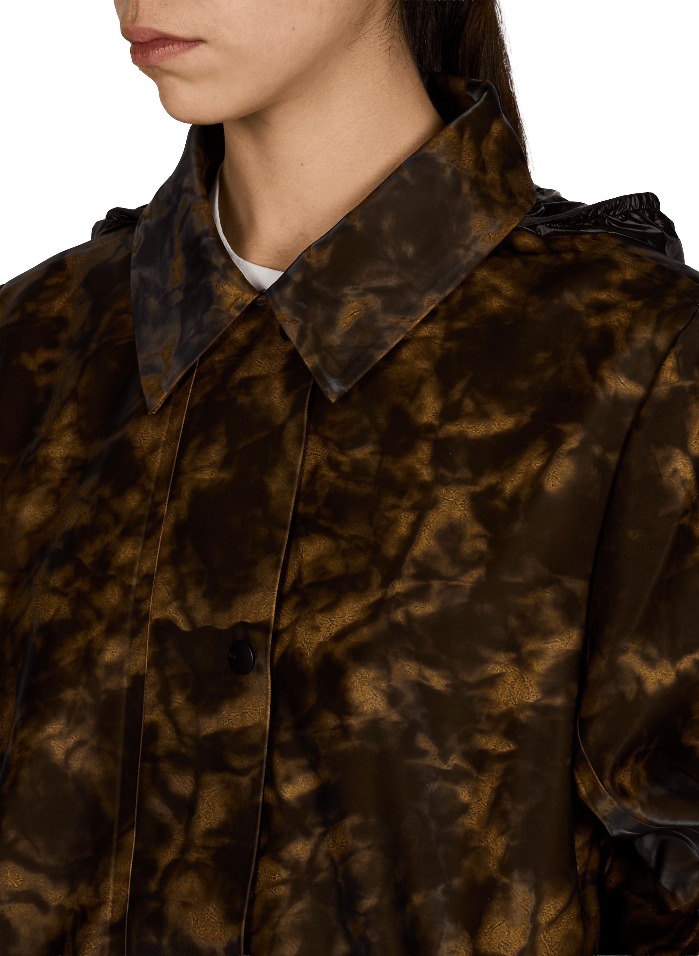 Parka longue  RAINS Marron