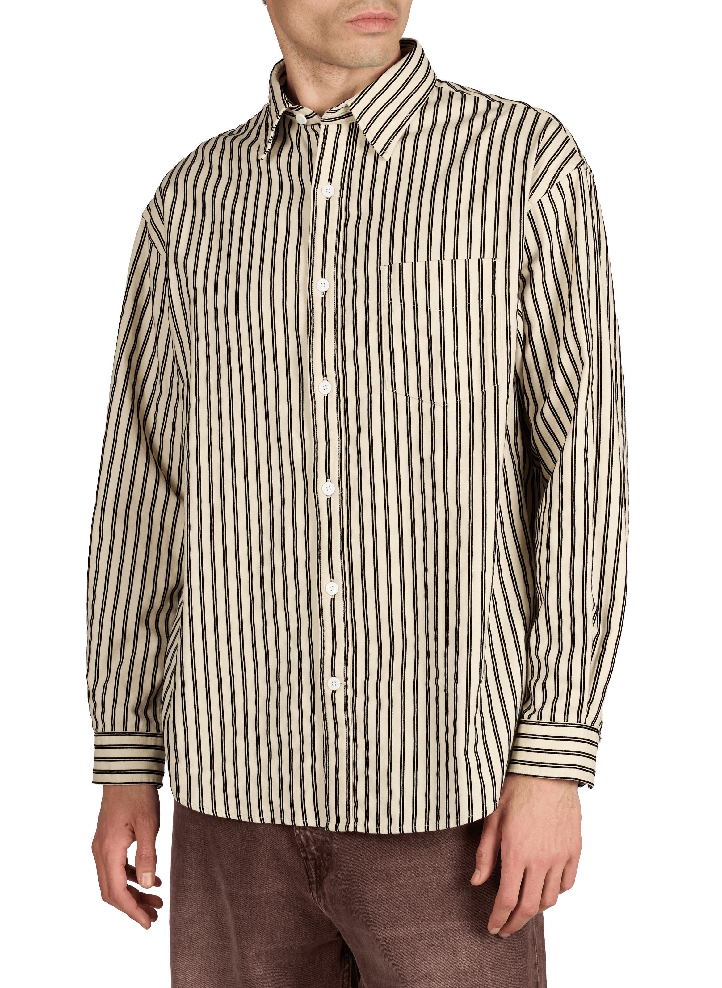 Striped shirt Skyler NN.07 Beige