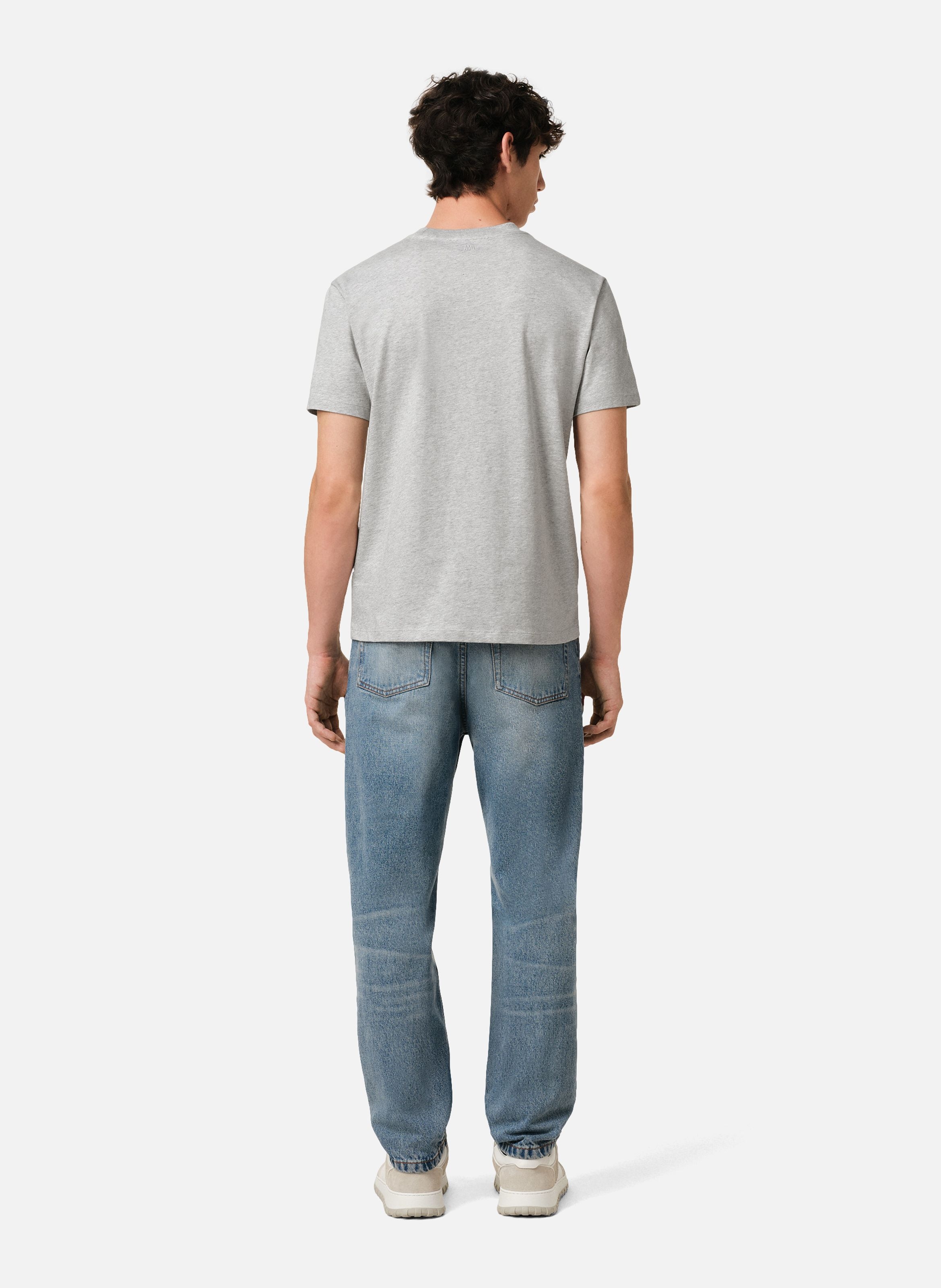 T-shirt Ami de Coeur Rouge unisexe AMI PARIS Gris