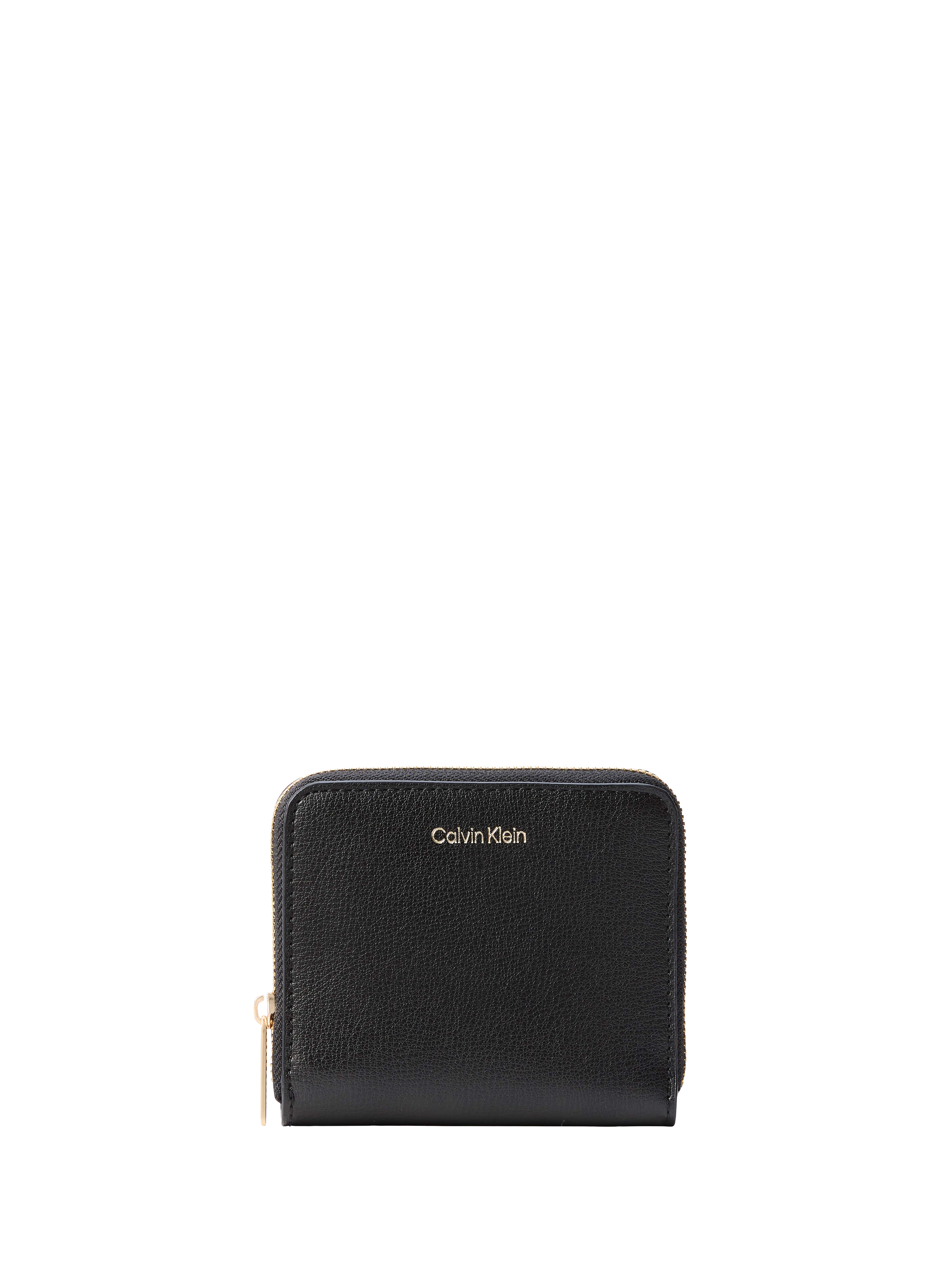 Petit portefeuille zippé CALVIN KLEIN Beige