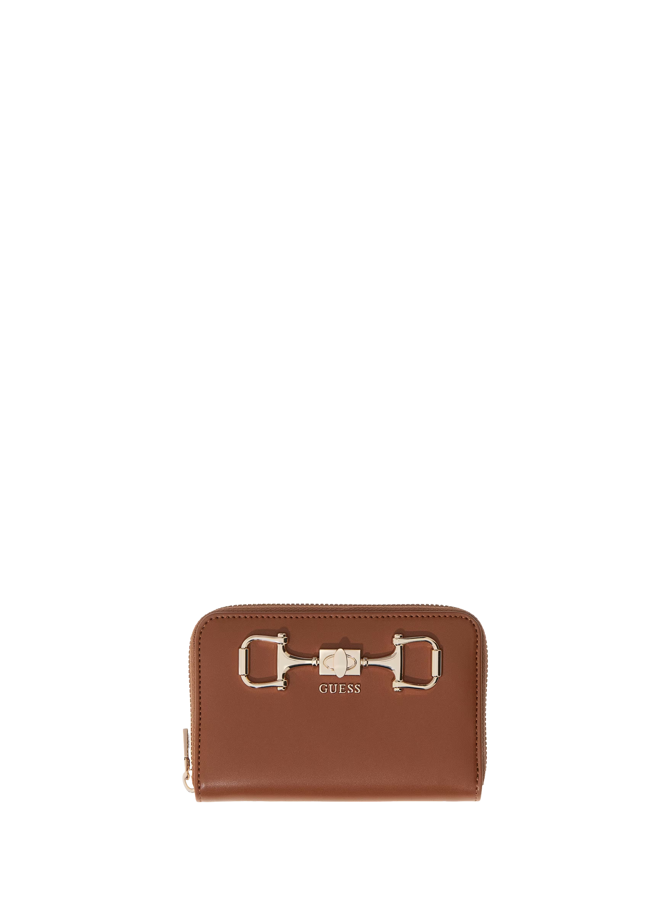 Portefeuille à logo GUESS Marron