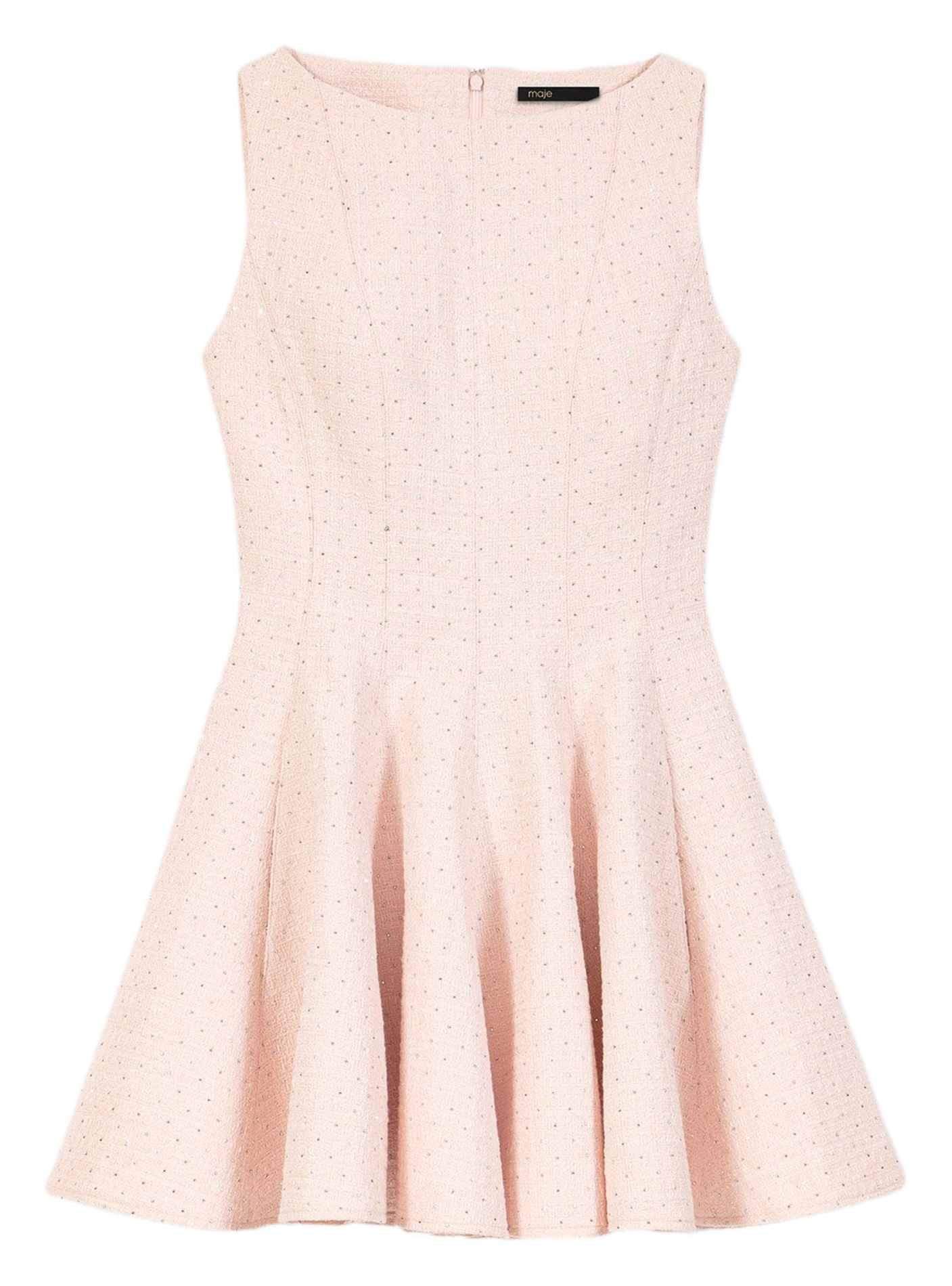 Robe courte évasée MAJE Rose