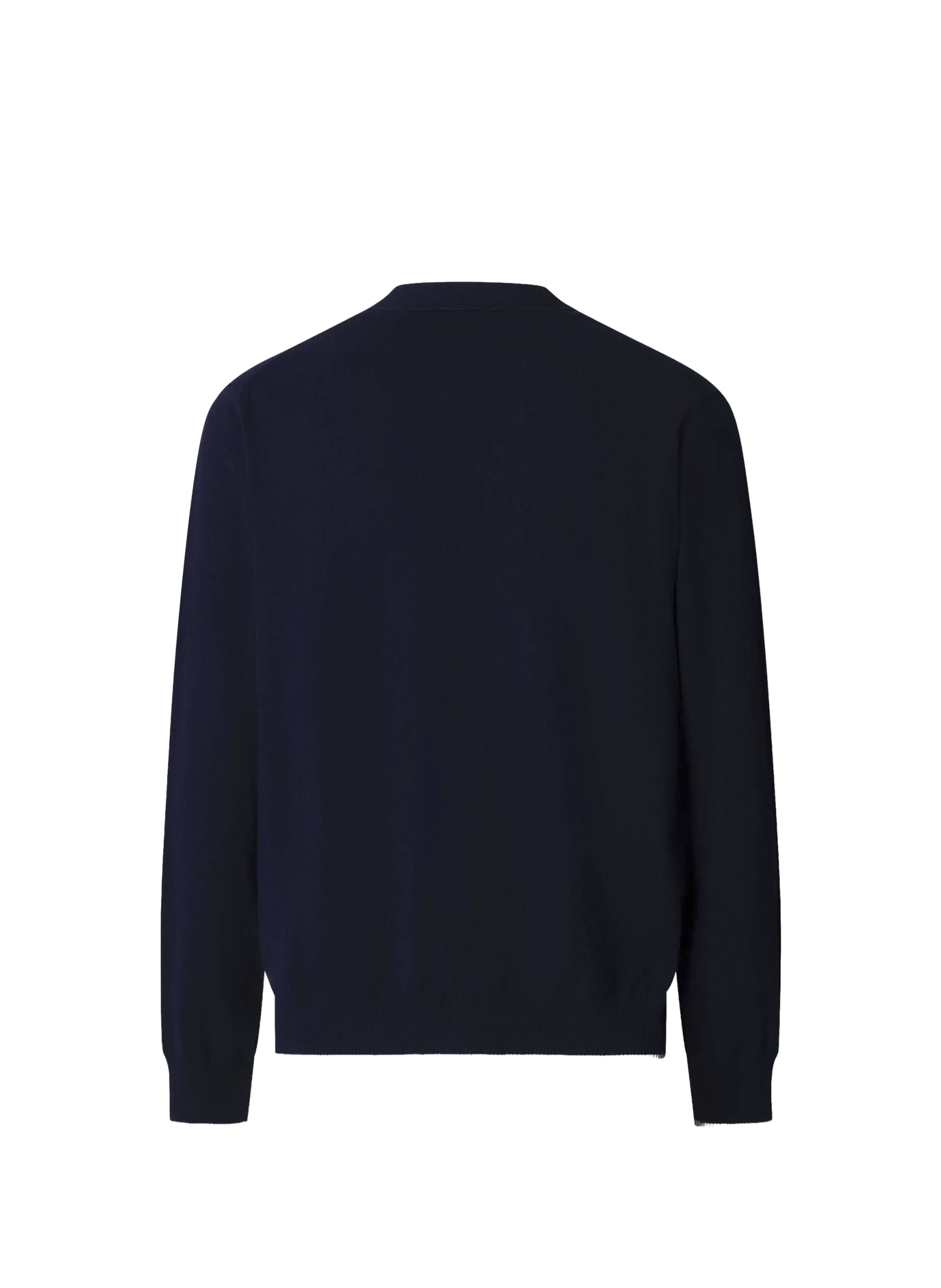 Buttoned V-neck cotton vest FACONNABLE Blue