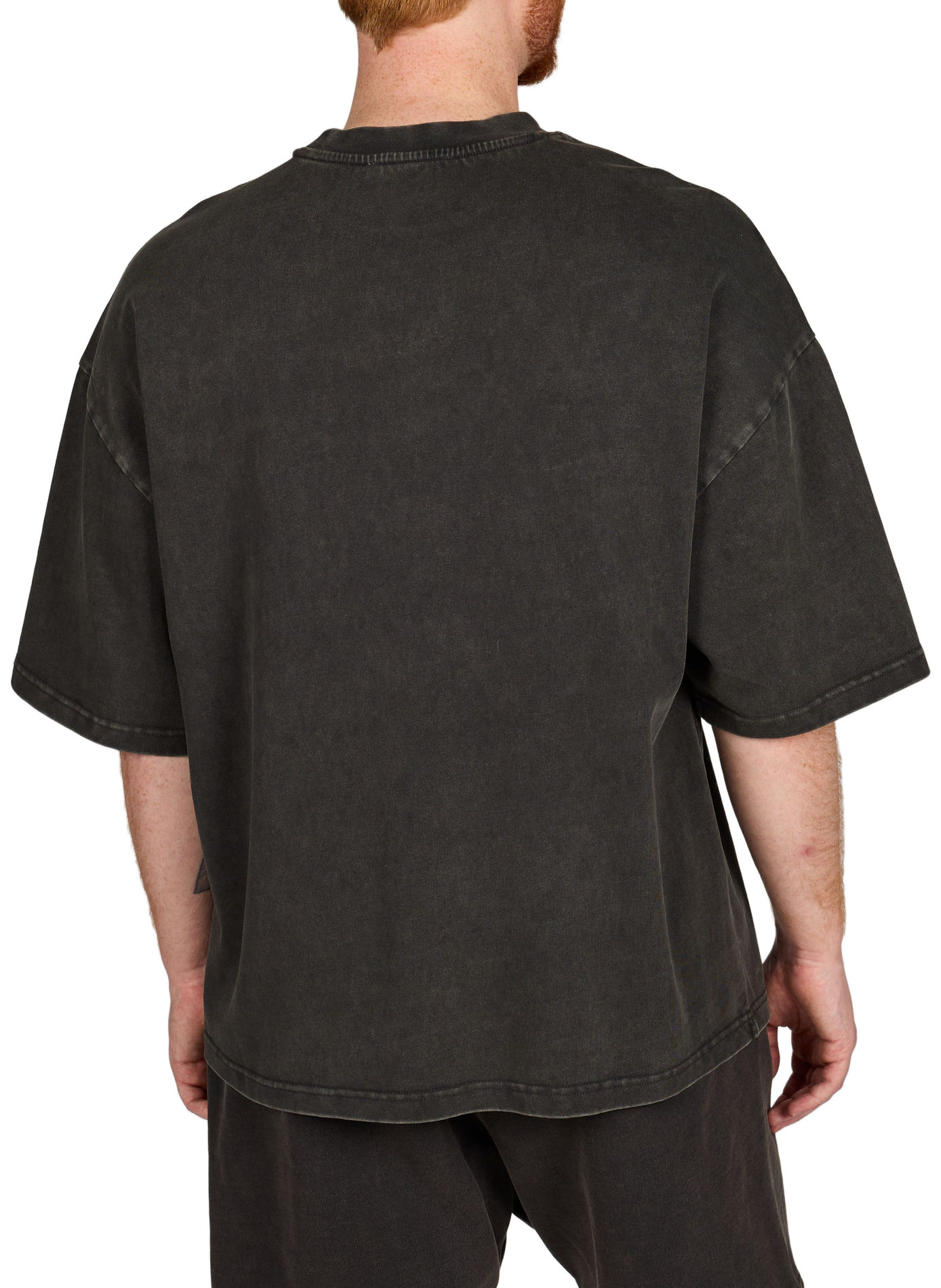 Solid color oversized cotton T-shirt ENTIRE STUDIOS Black