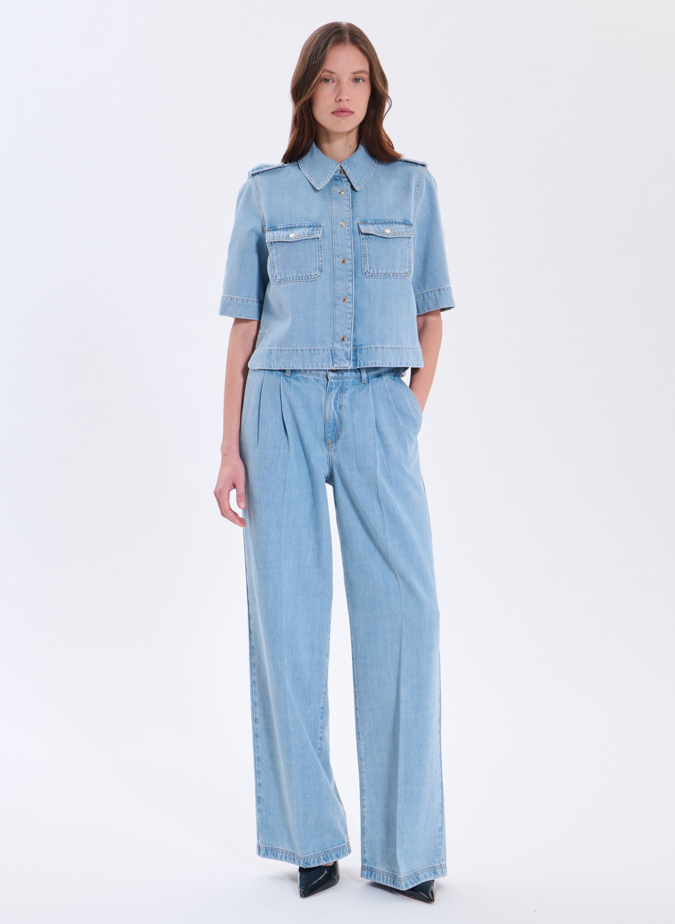 Chemise  celeste ZAPA Bleu