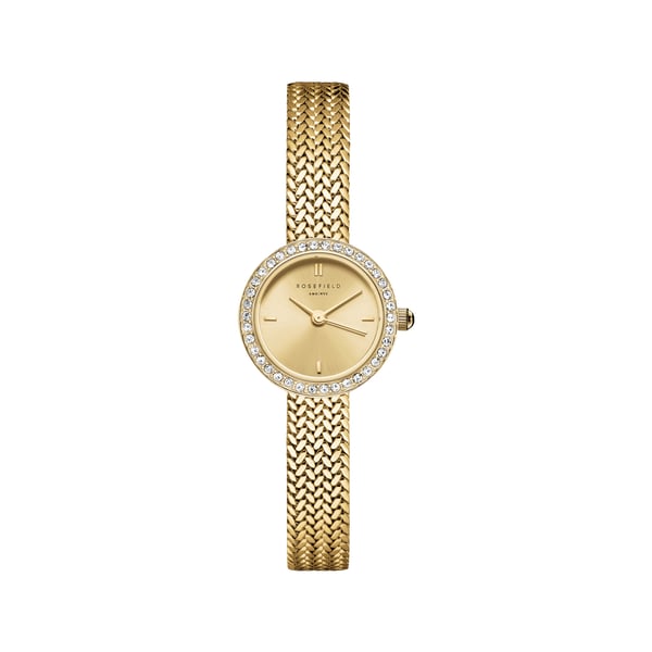 Montre analogiques à cristaux en acier inoxydable Montre analogiques à cristaux en acier inoxydable