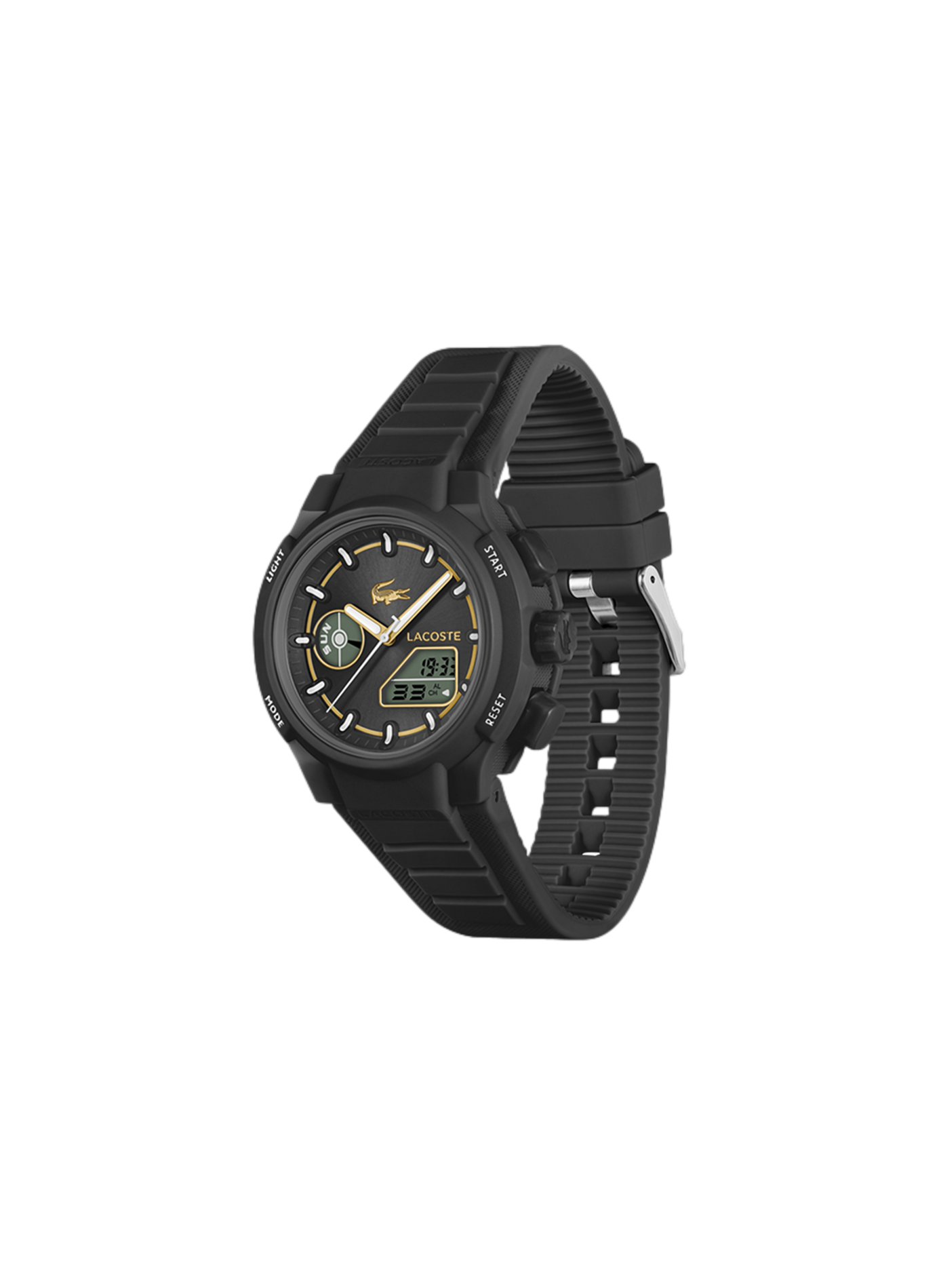 Montre quartz LC33 en silicone LACOSTE MONTRES Noir