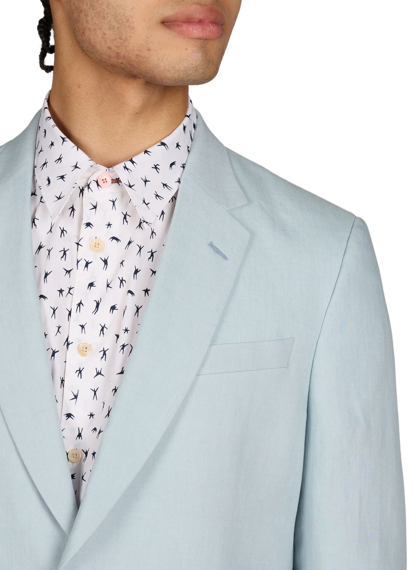 Costume en lin PAUL SMITH Bleu