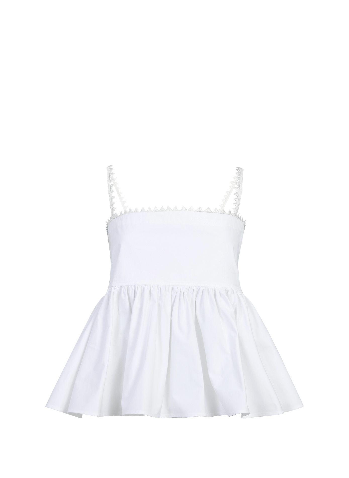 Top évasé Le Haut Traversin en coton  JACQUEMUS Blanc