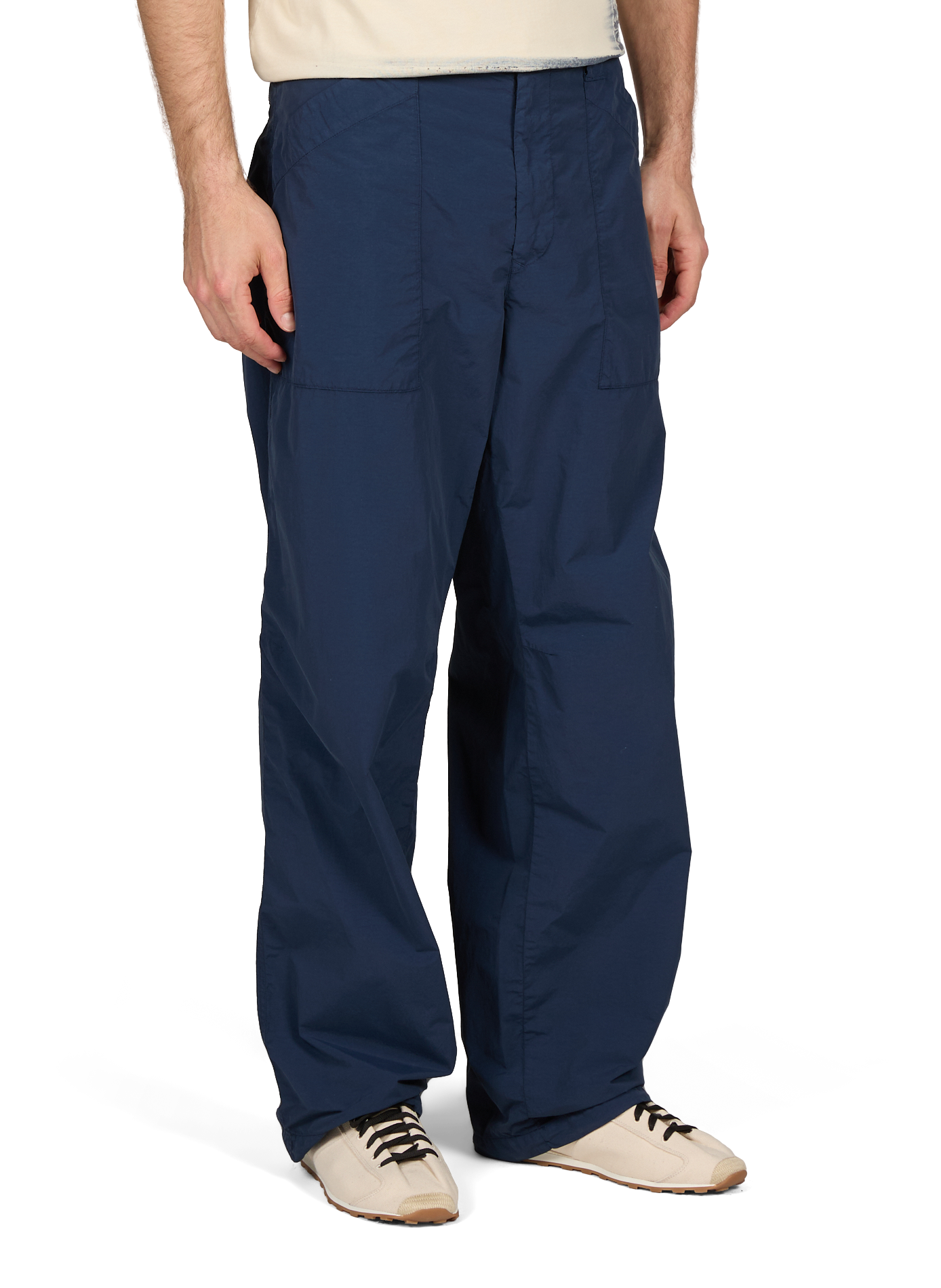 Pantalon large cargo Flatt CP COMPANY Bleu