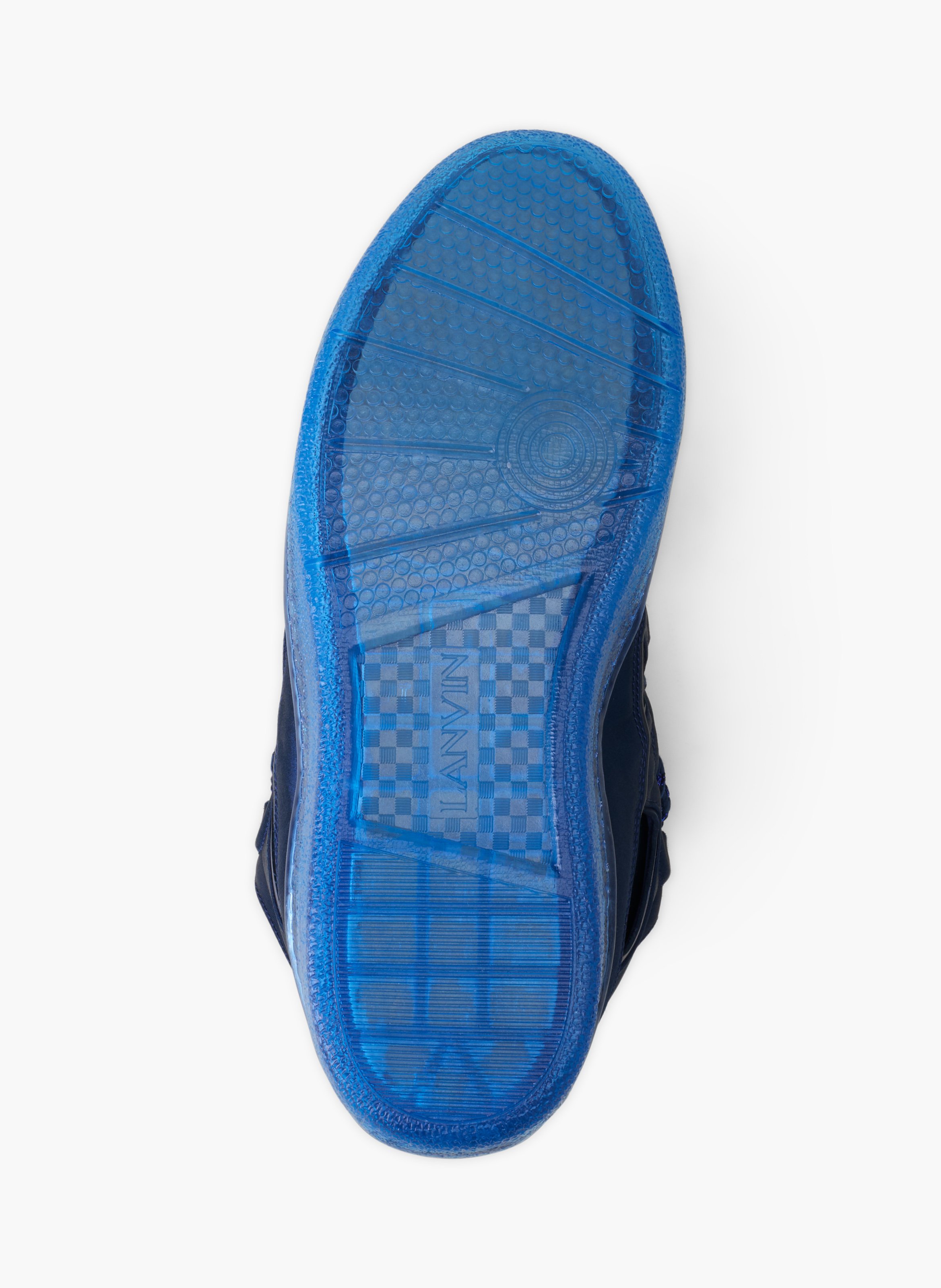 Sneakers curb en satin LANVIN Bleu