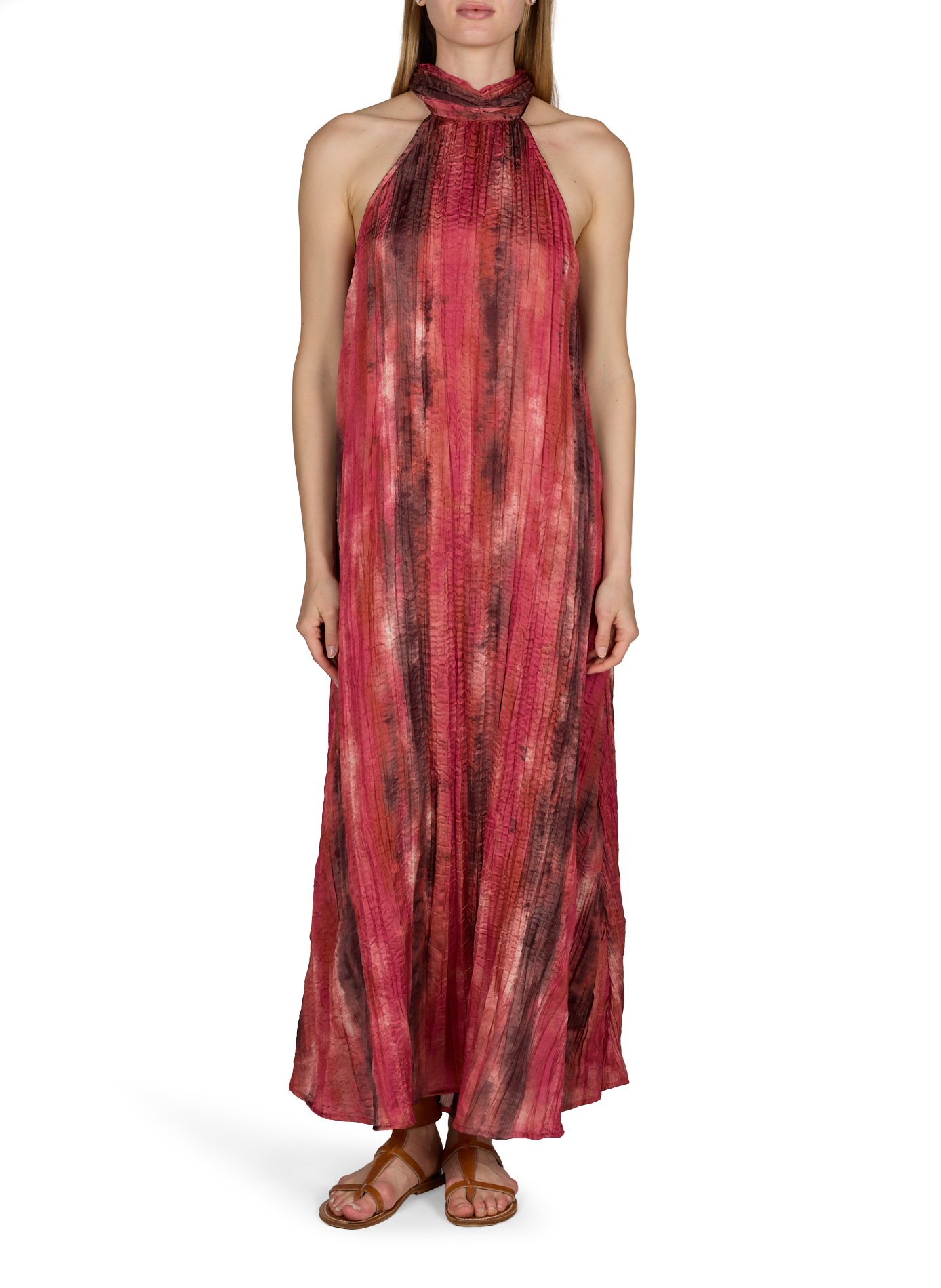 Robe plissée Vivaia sans manches  VILA Multicolore