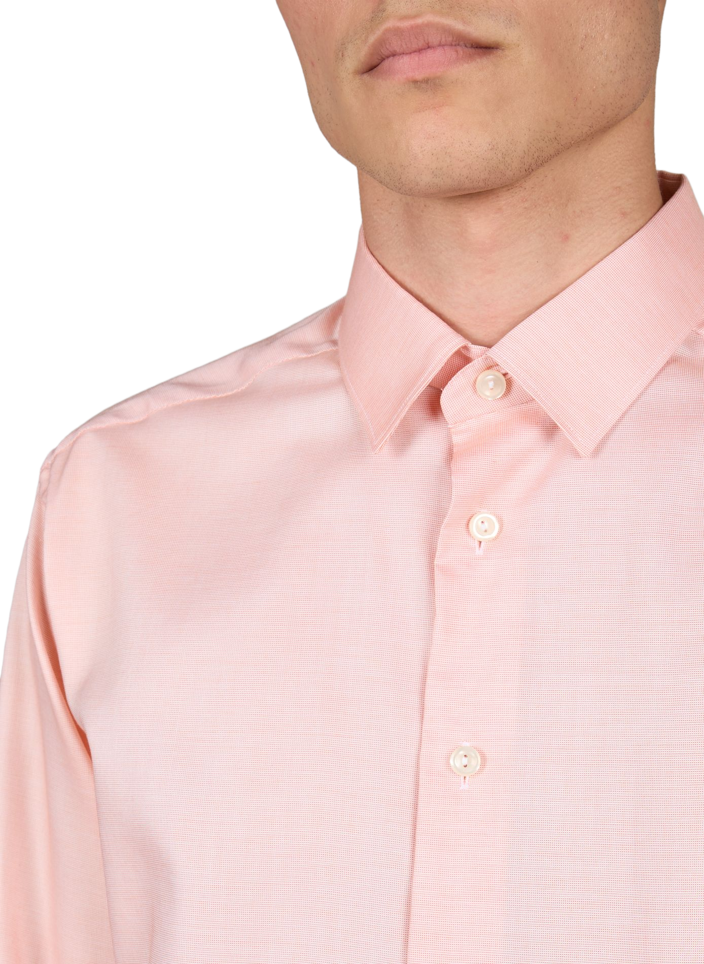 Long-sleeve cotton Shirt ETON Orange