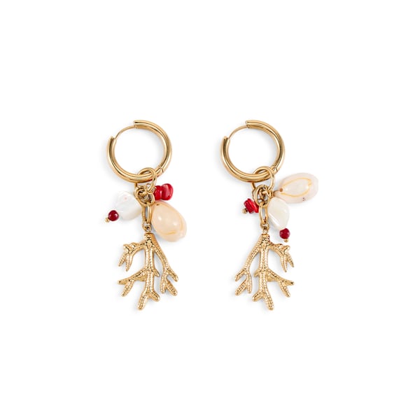 Boucles d'oreilles créoles à breloques Boucles d'oreilles créoles à breloques