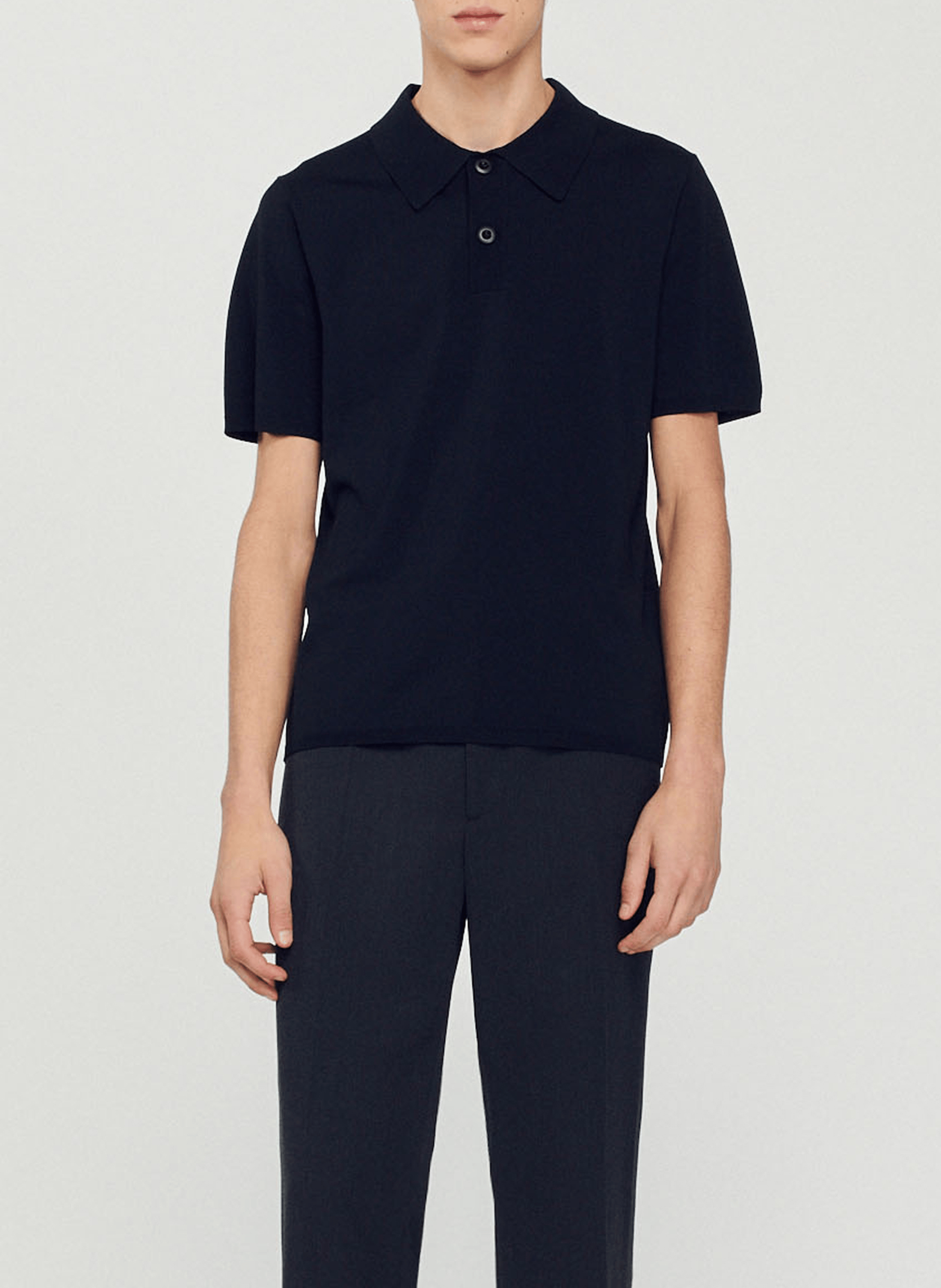 Polo regular fit SANDRO Noir