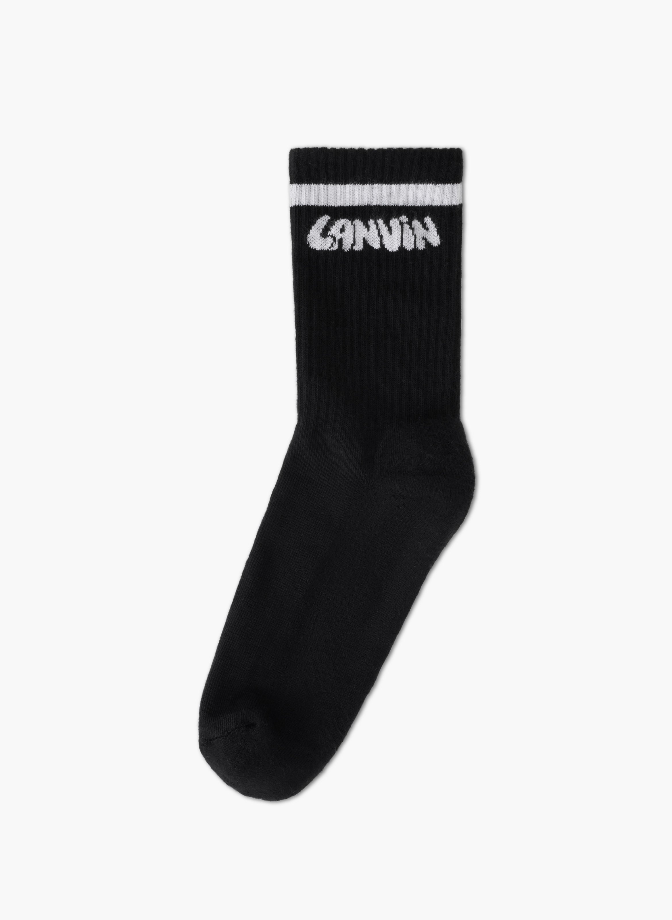 Chaussettes grafitti lanvin en coton LANVIN Noir