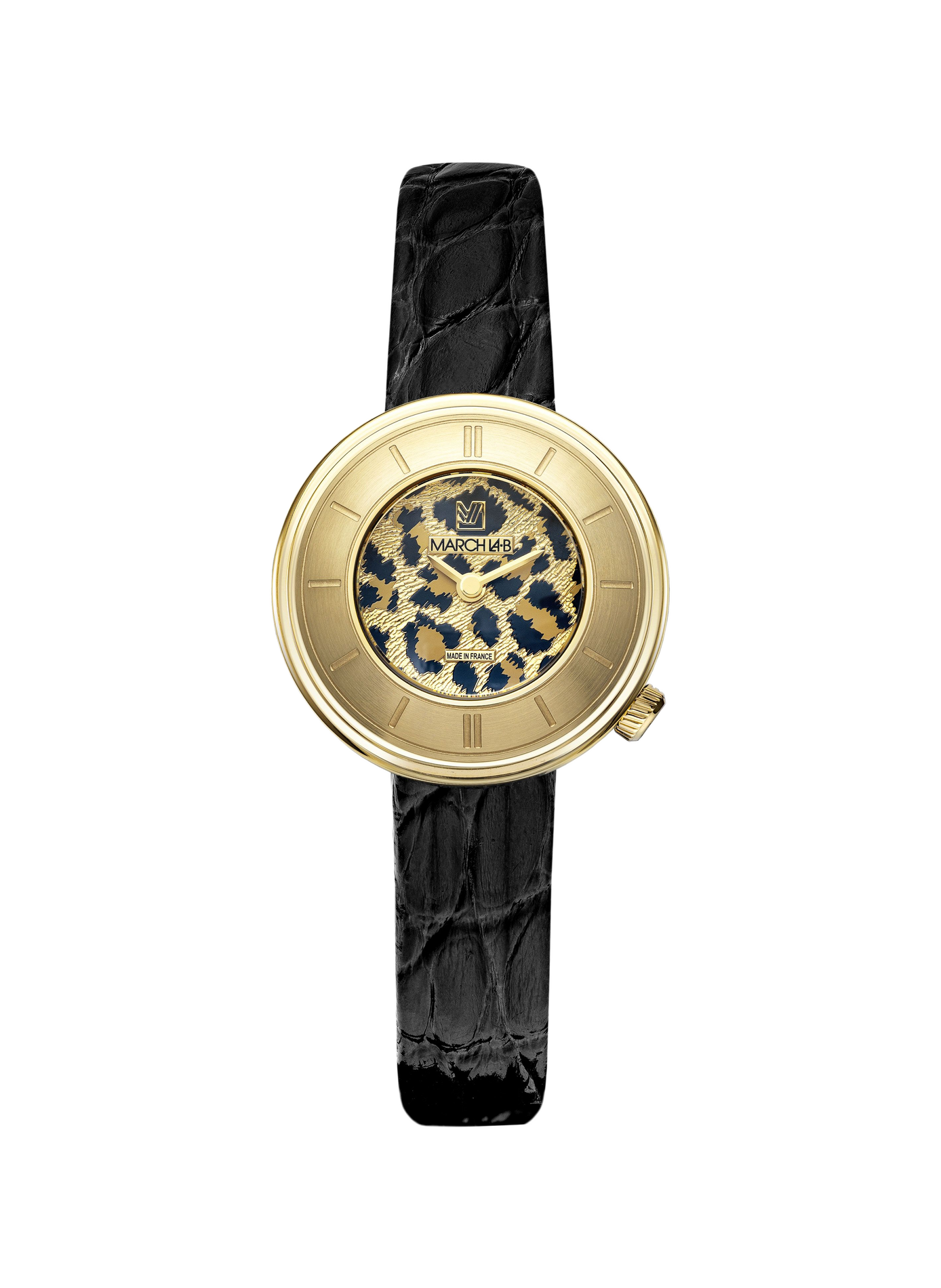 Quartz watch Lady Volante in leather MARCH LA.B Yellow