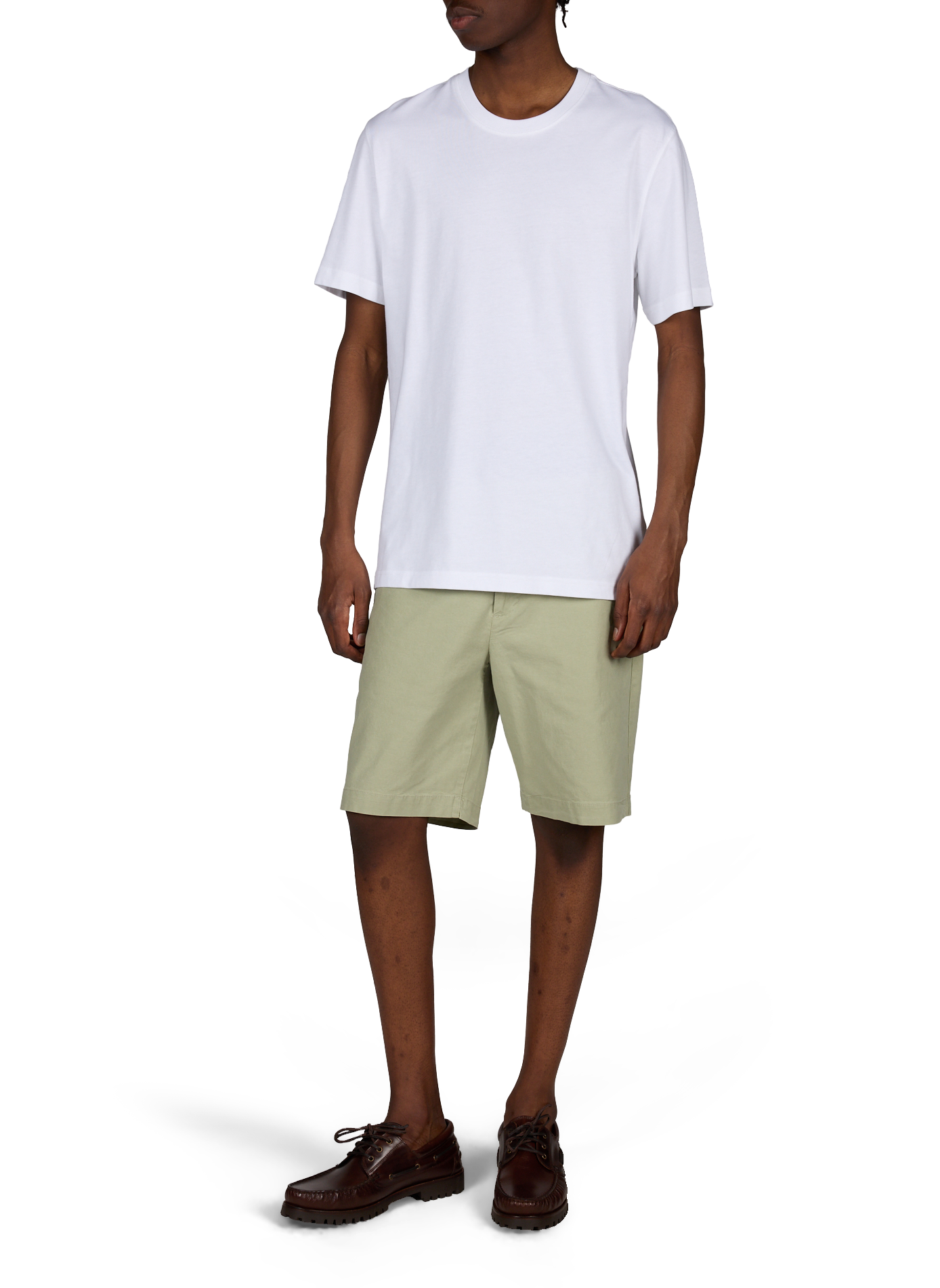Solid straight-cut T-shirt | White ETON Men