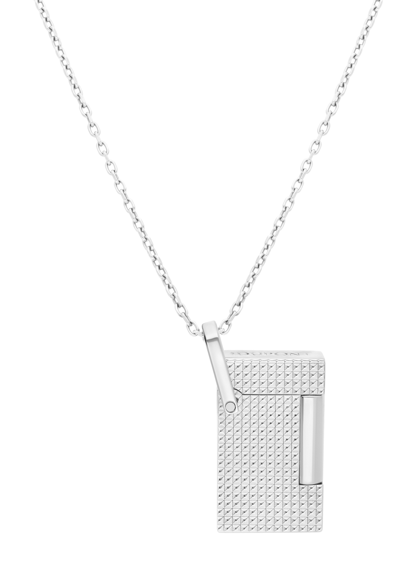 Aansteker halsketting Diamanten punt S.T. DUPONT Zilver